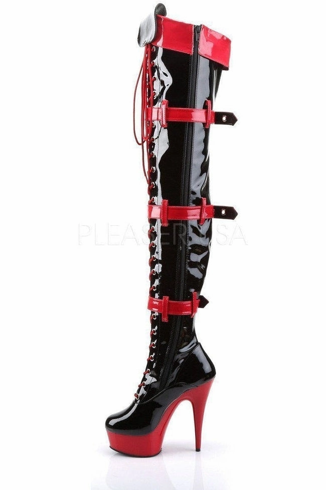 MEDIC-3028 Thigh Boot | Black Patent