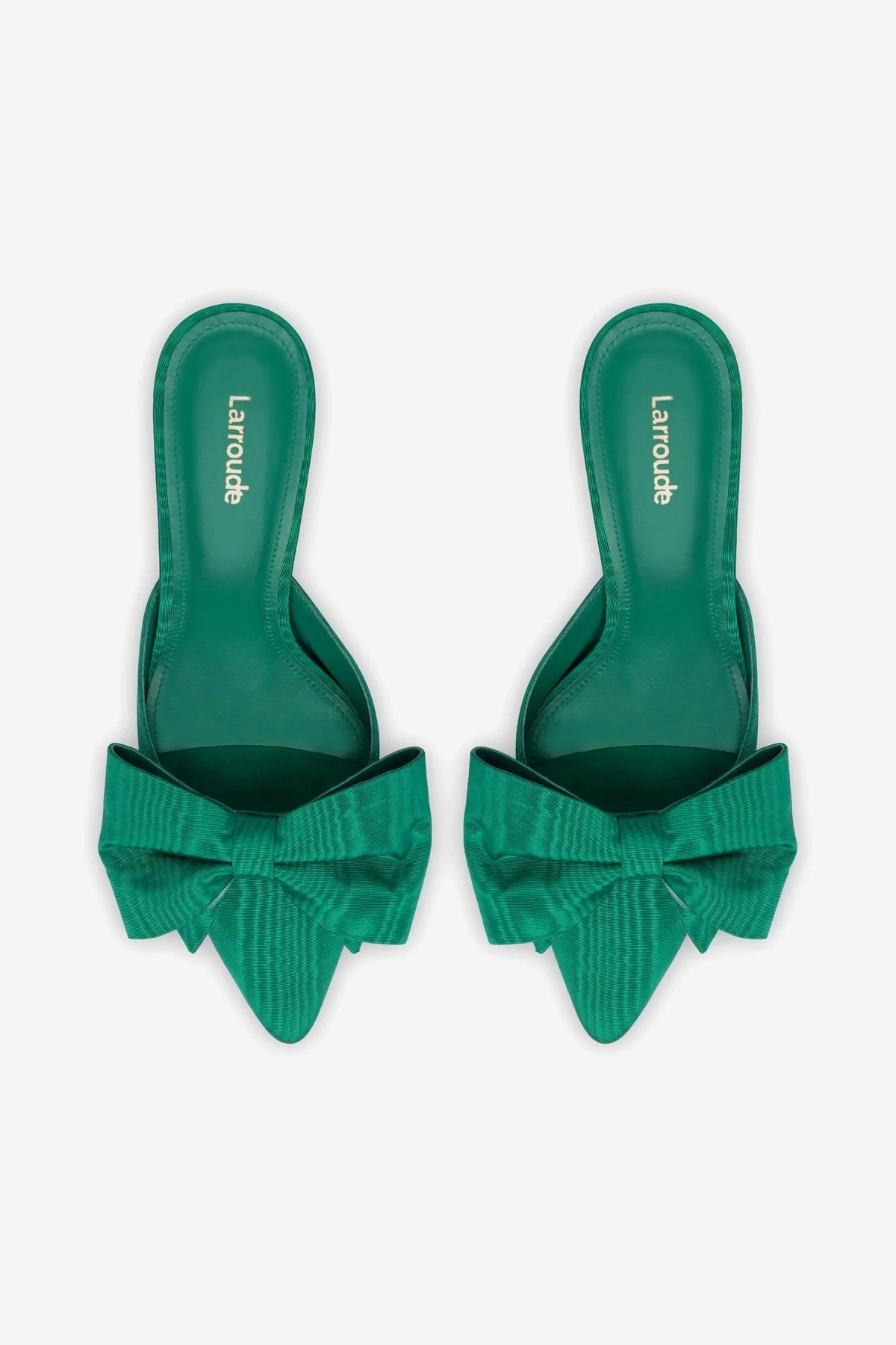 Mini Elle Pump In Emerald Fabric