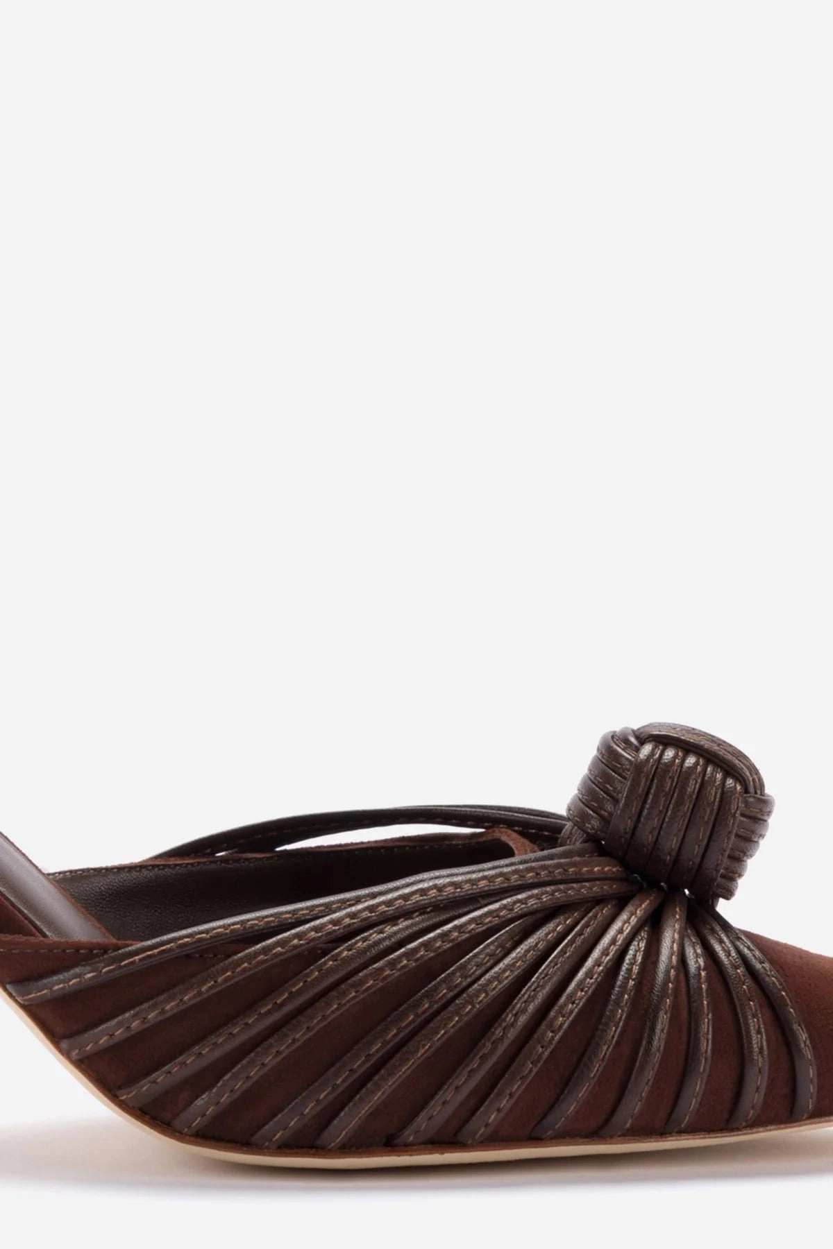 Mini Valerie Pump In Brown Suede
