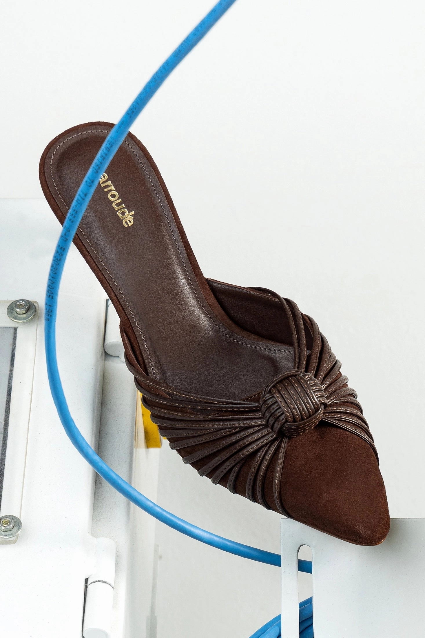 Mini Valerie Pump In Brown Suede