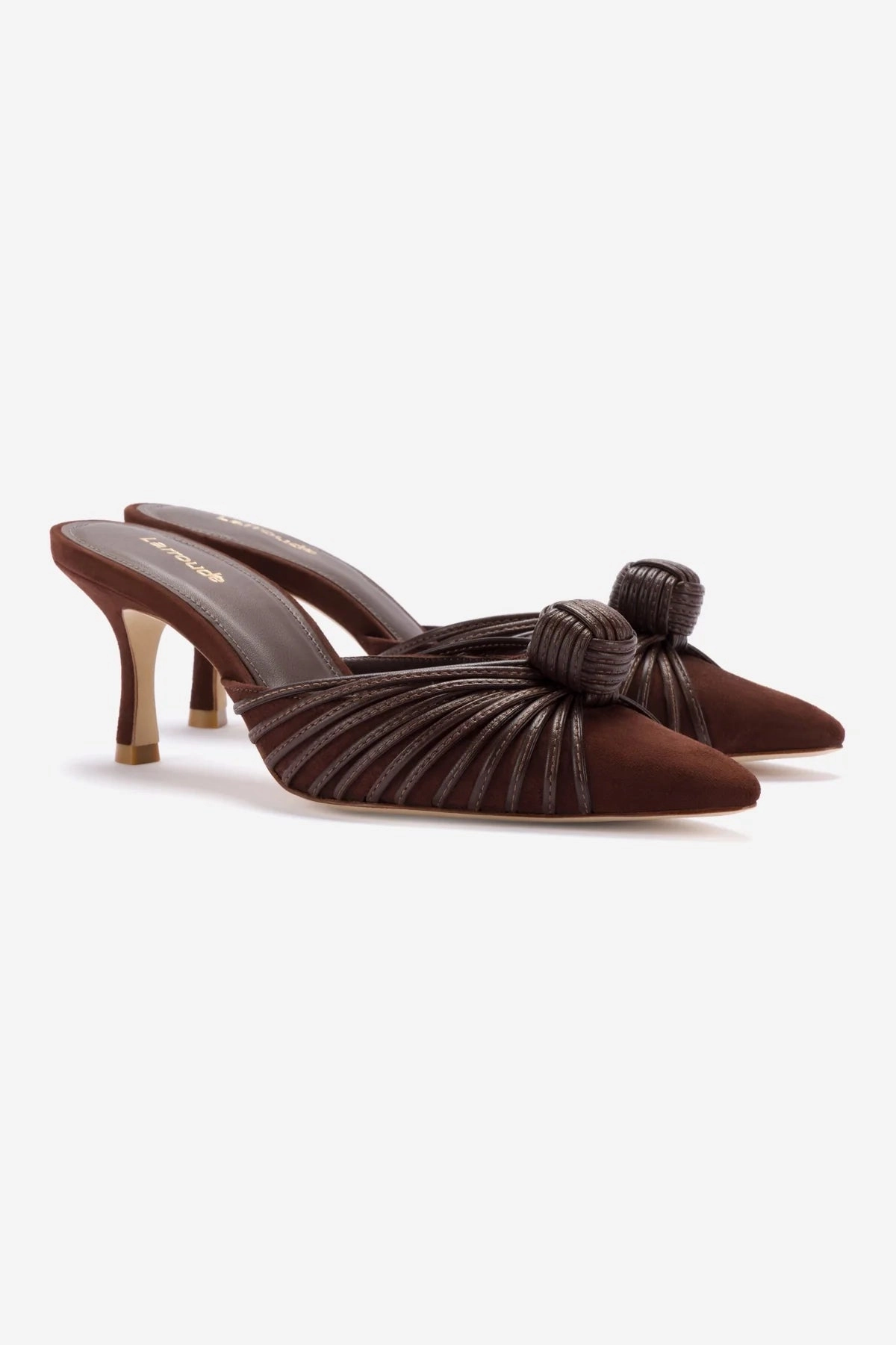 Mini Valerie Pump In Brown Suede