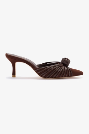 Mini Valerie Pump In Brown Suede