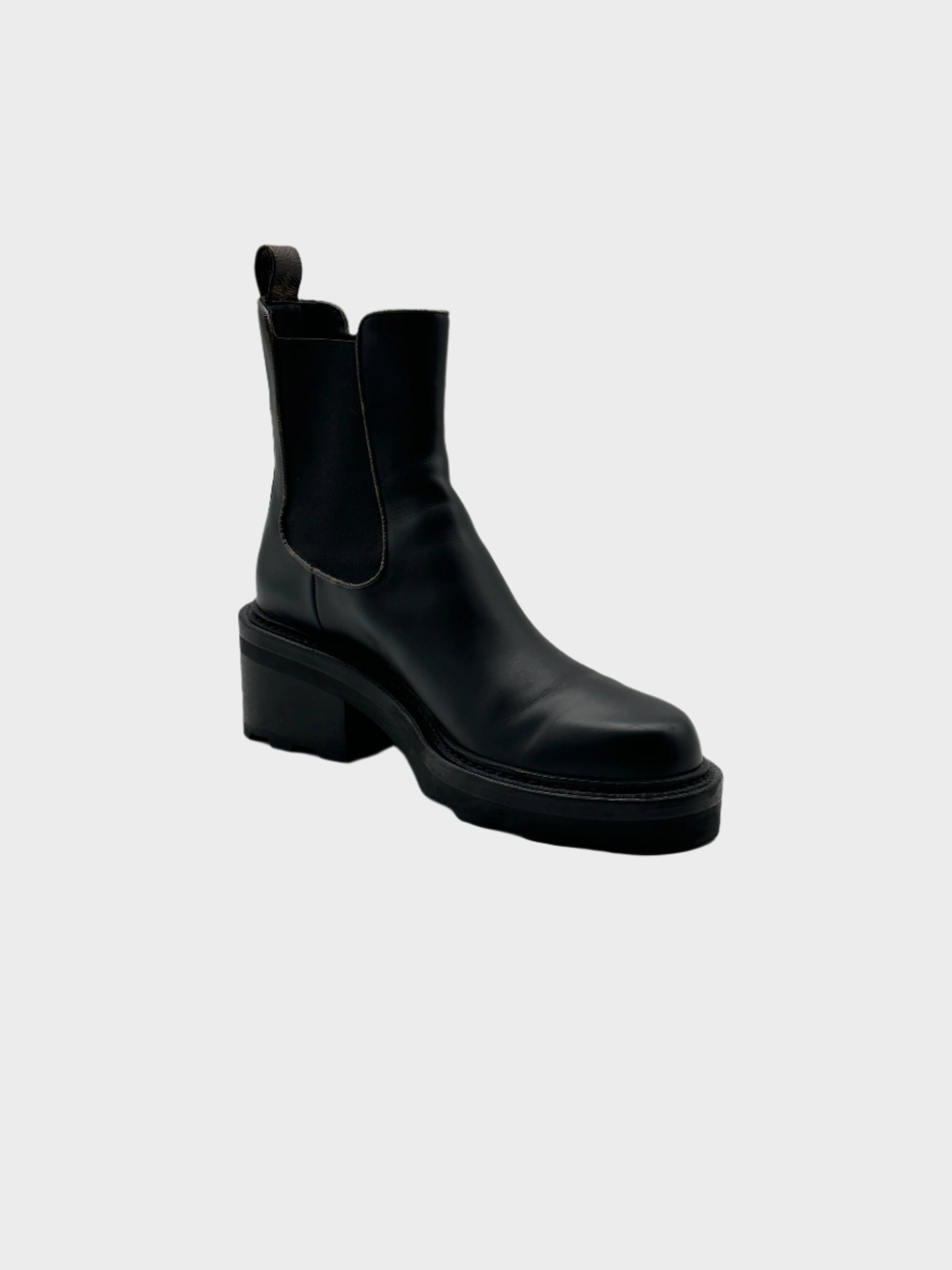 Monogram Logo Ankle Boots