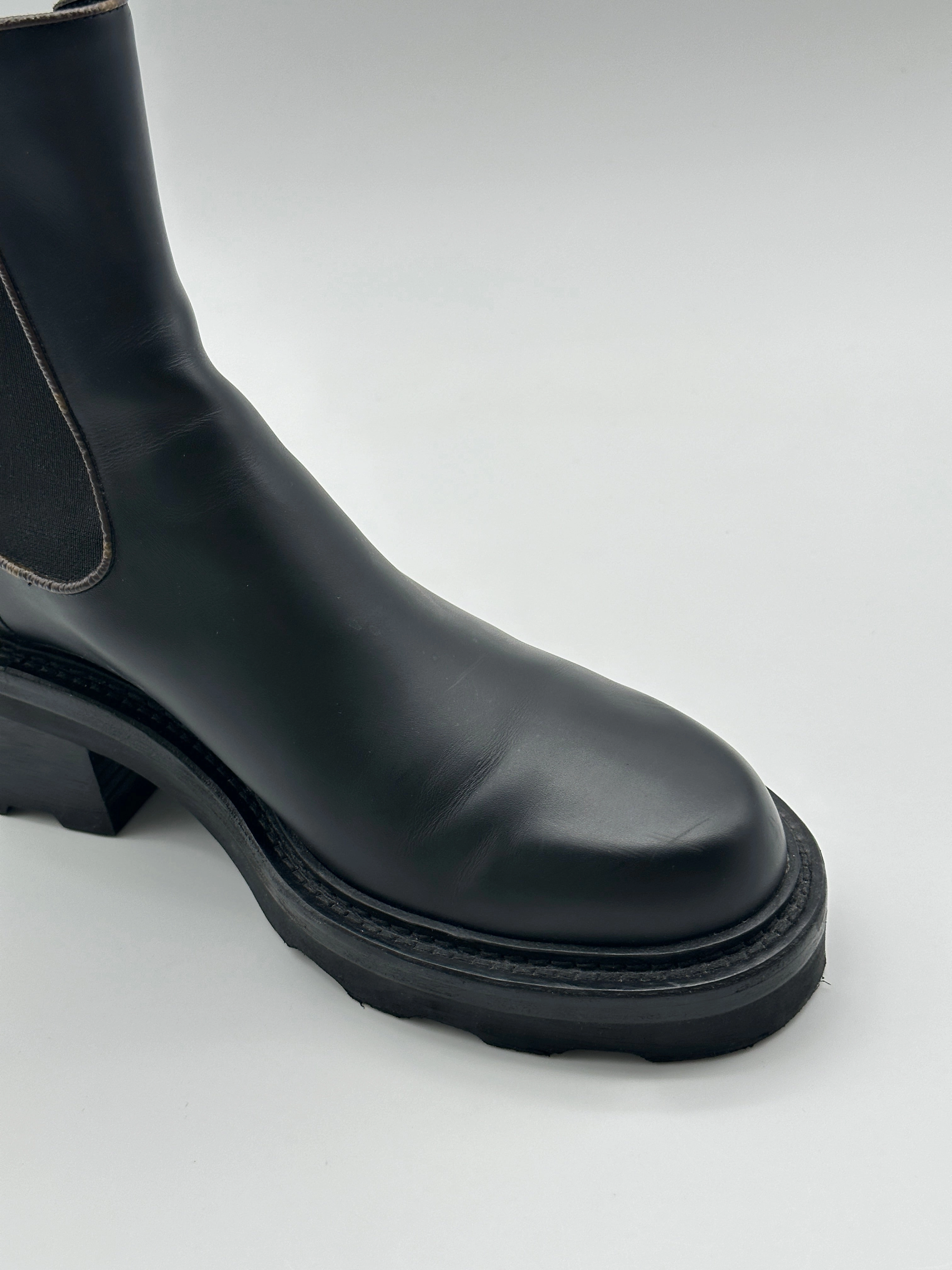 Monogram Logo Ankle Boots