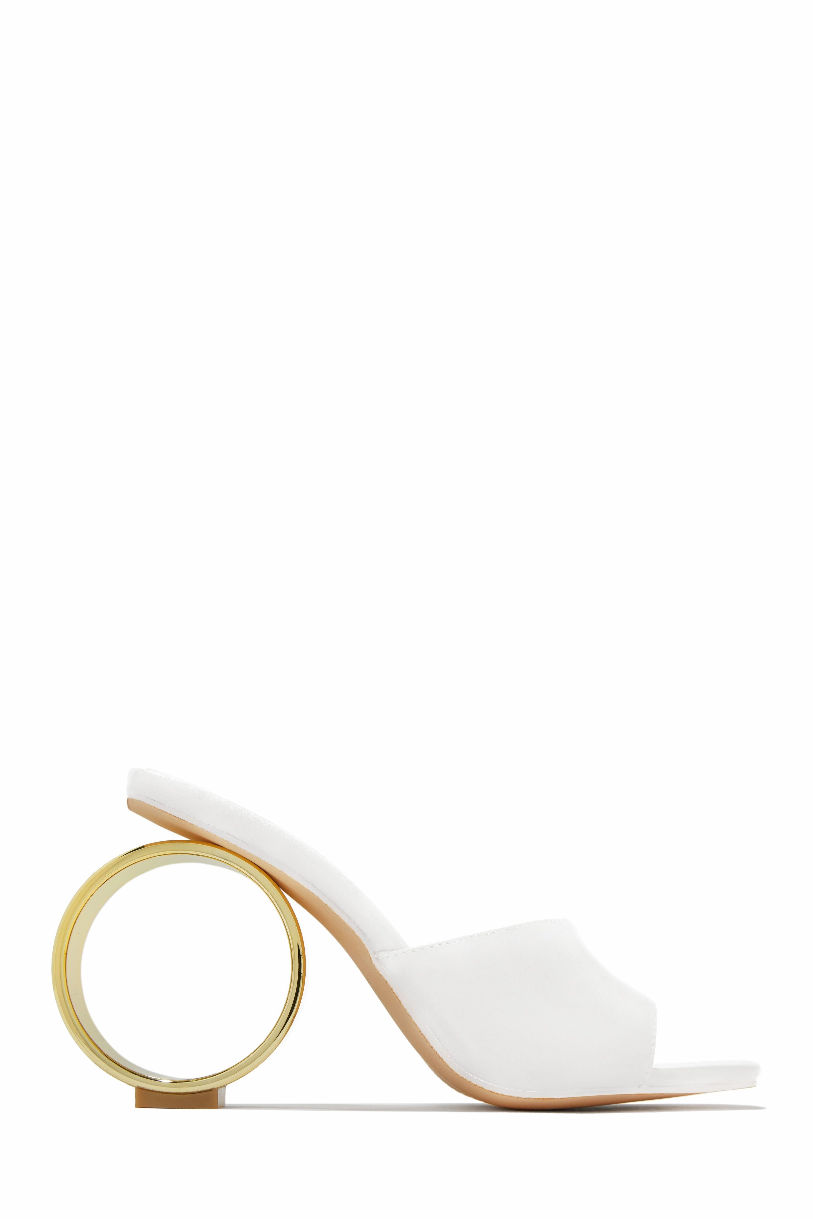 Naomi Sphere Heel Mules - Tan