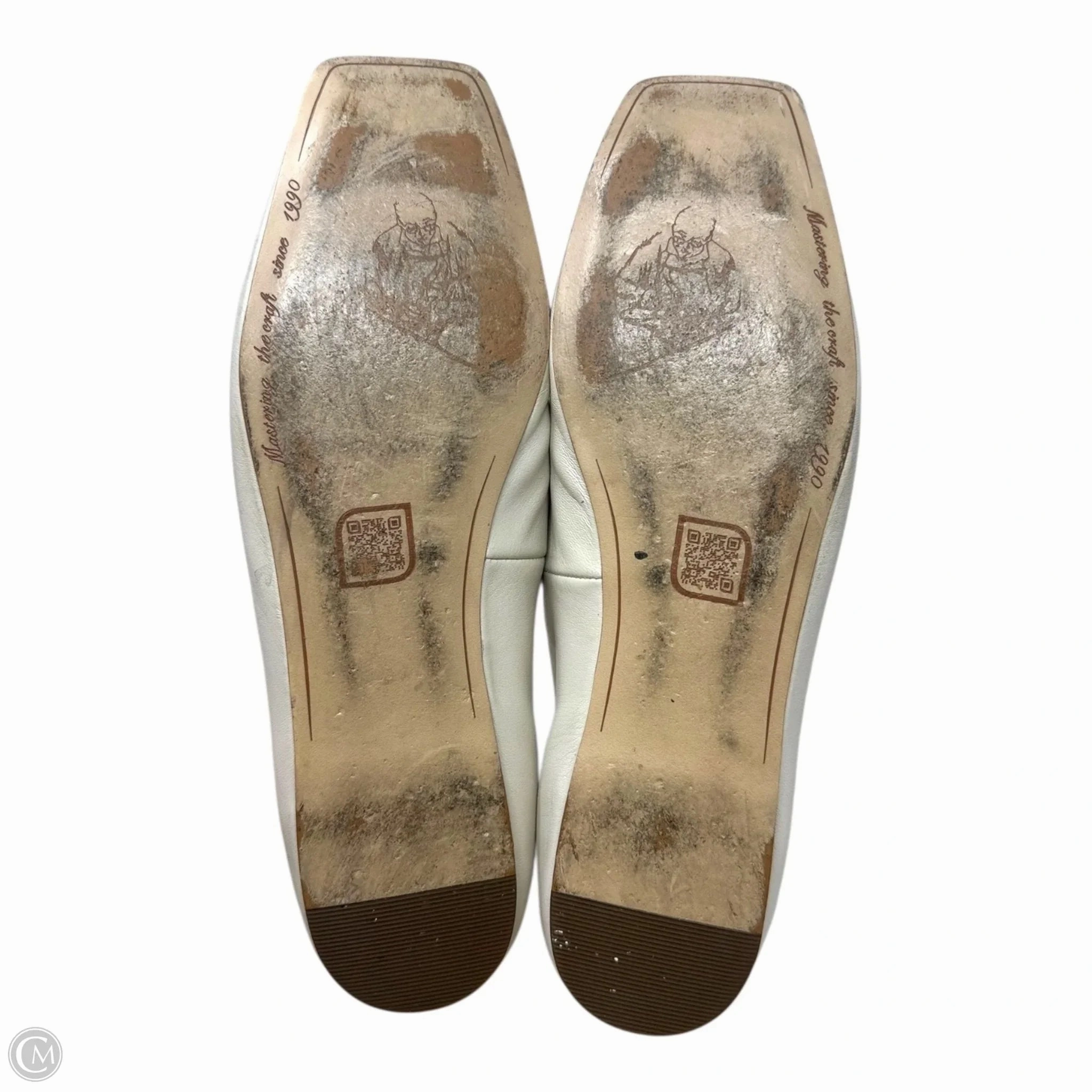 Neptoon Square Toe Shoes Flats By Franco Sarto In Cream, Size: 8.5