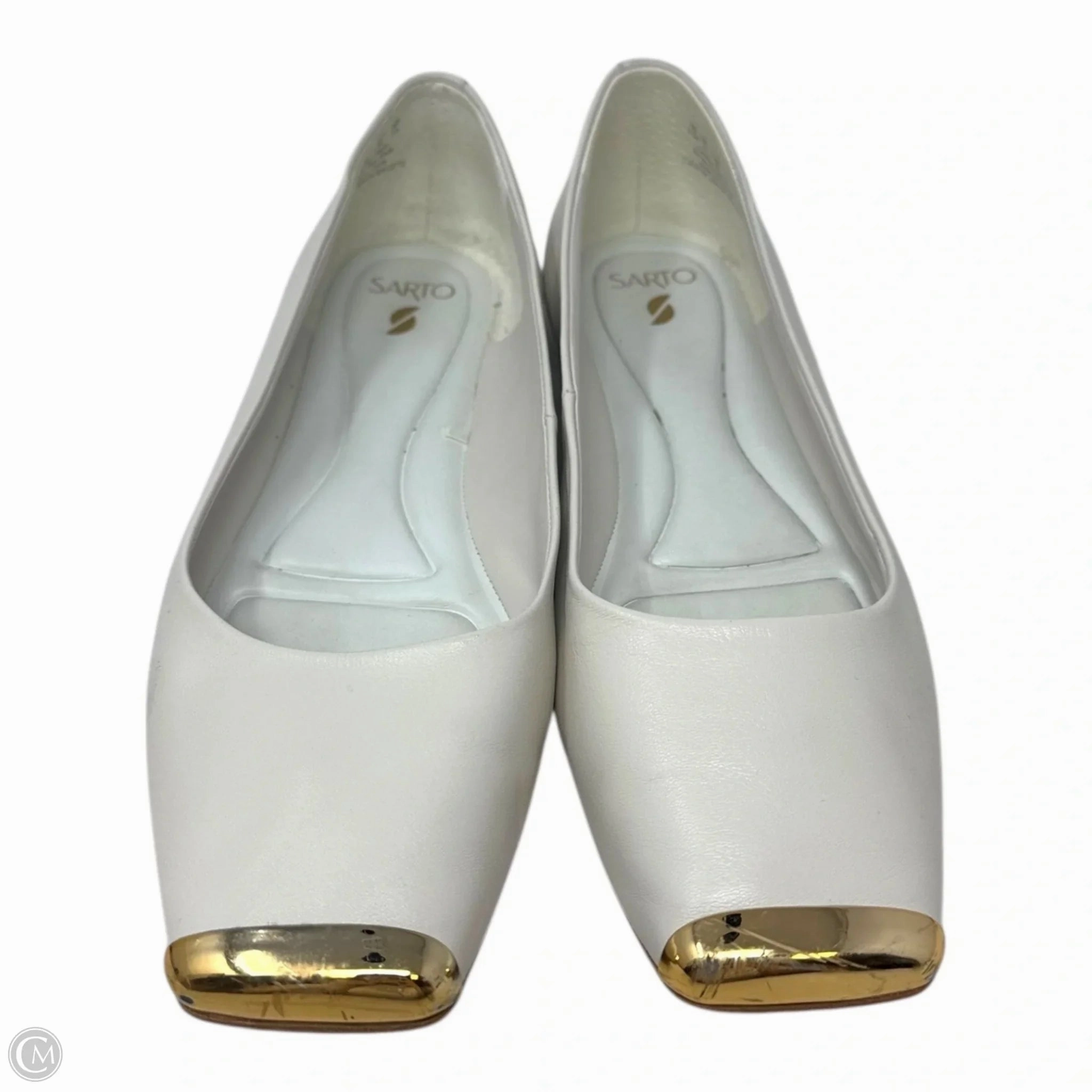 Neptoon Square Toe Shoes Flats By Franco Sarto In Cream, Size: 8.5