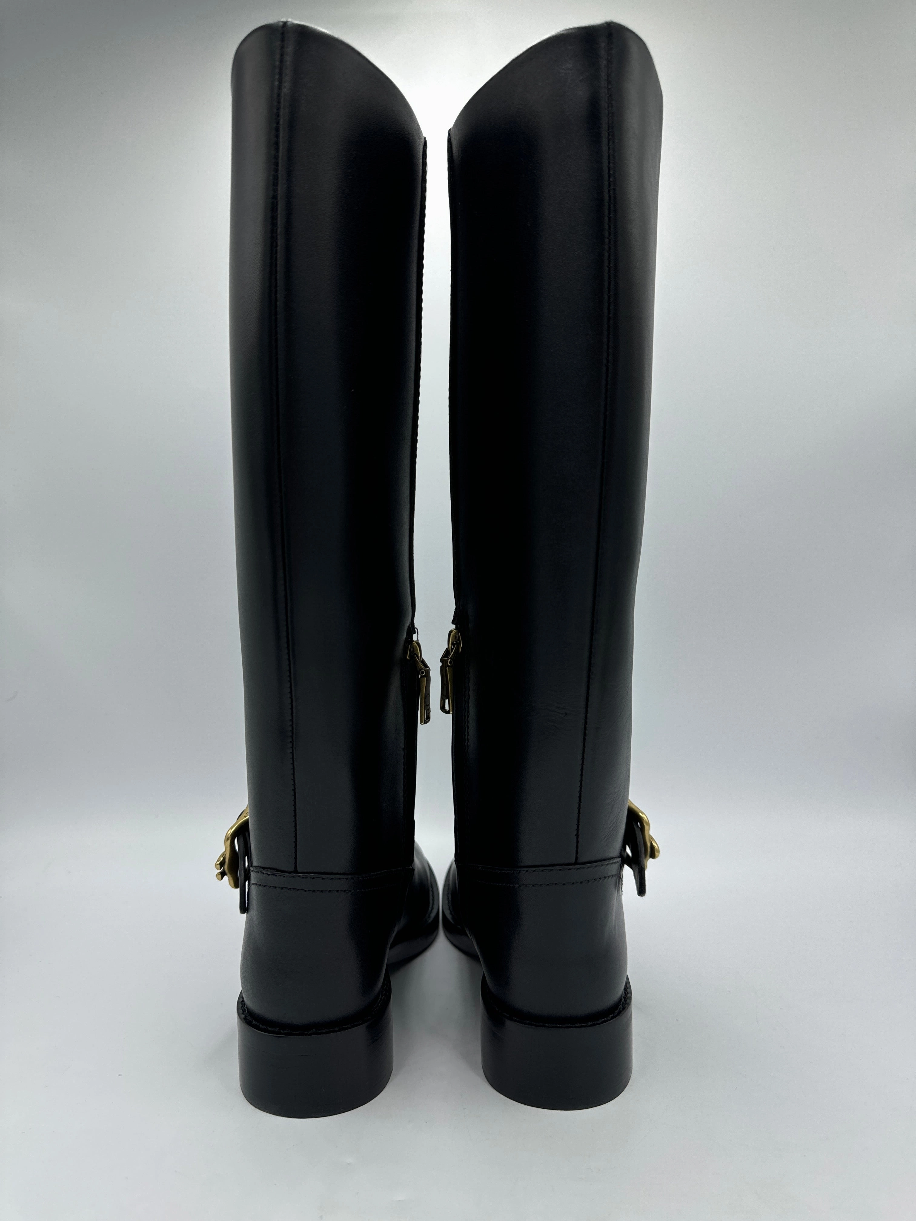 New! Coach Madeline Extended Calf Designer Boots, Size: 6