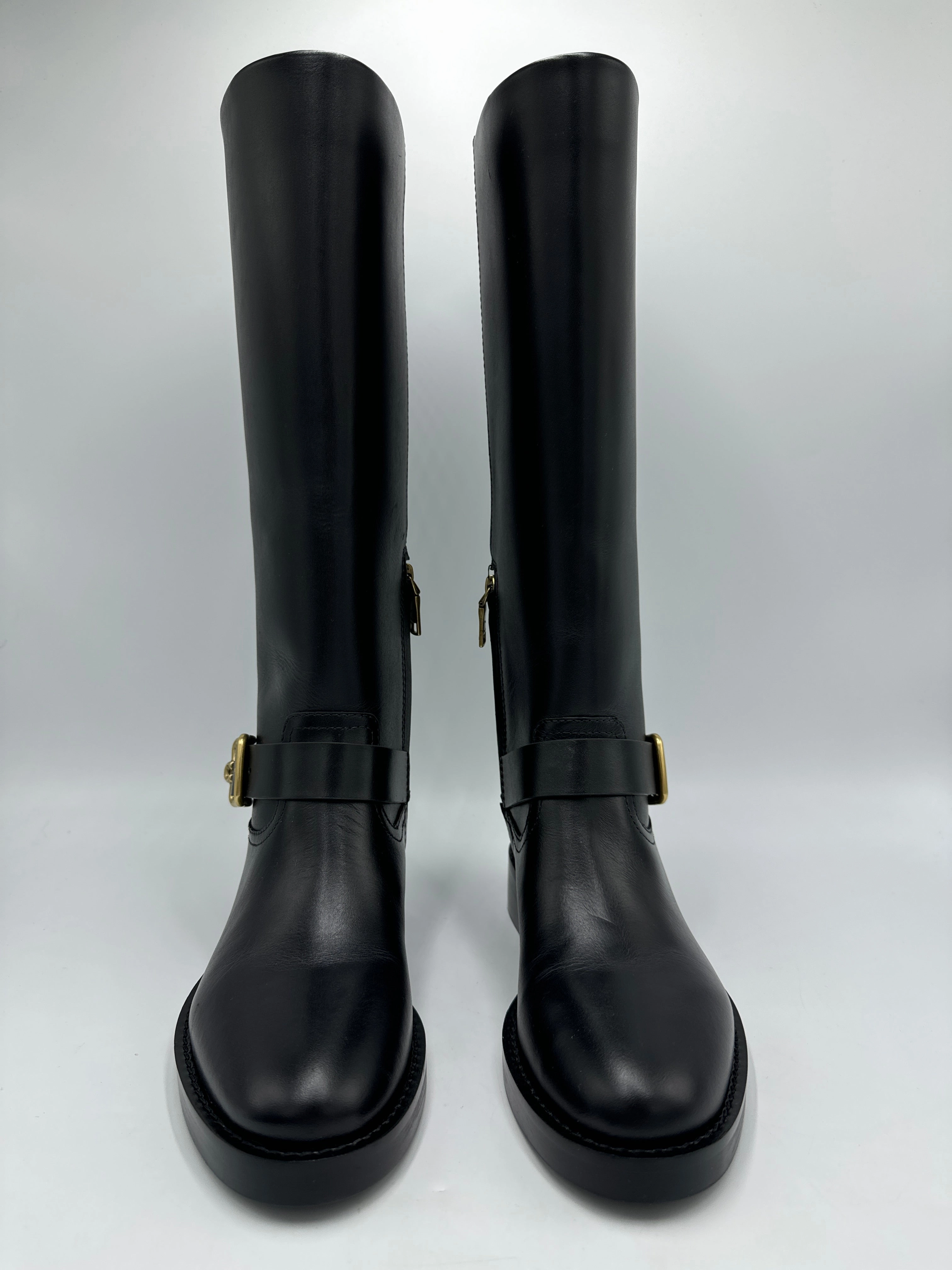 New! Coach Madeline Extended Calf Designer Boots, Size: 6