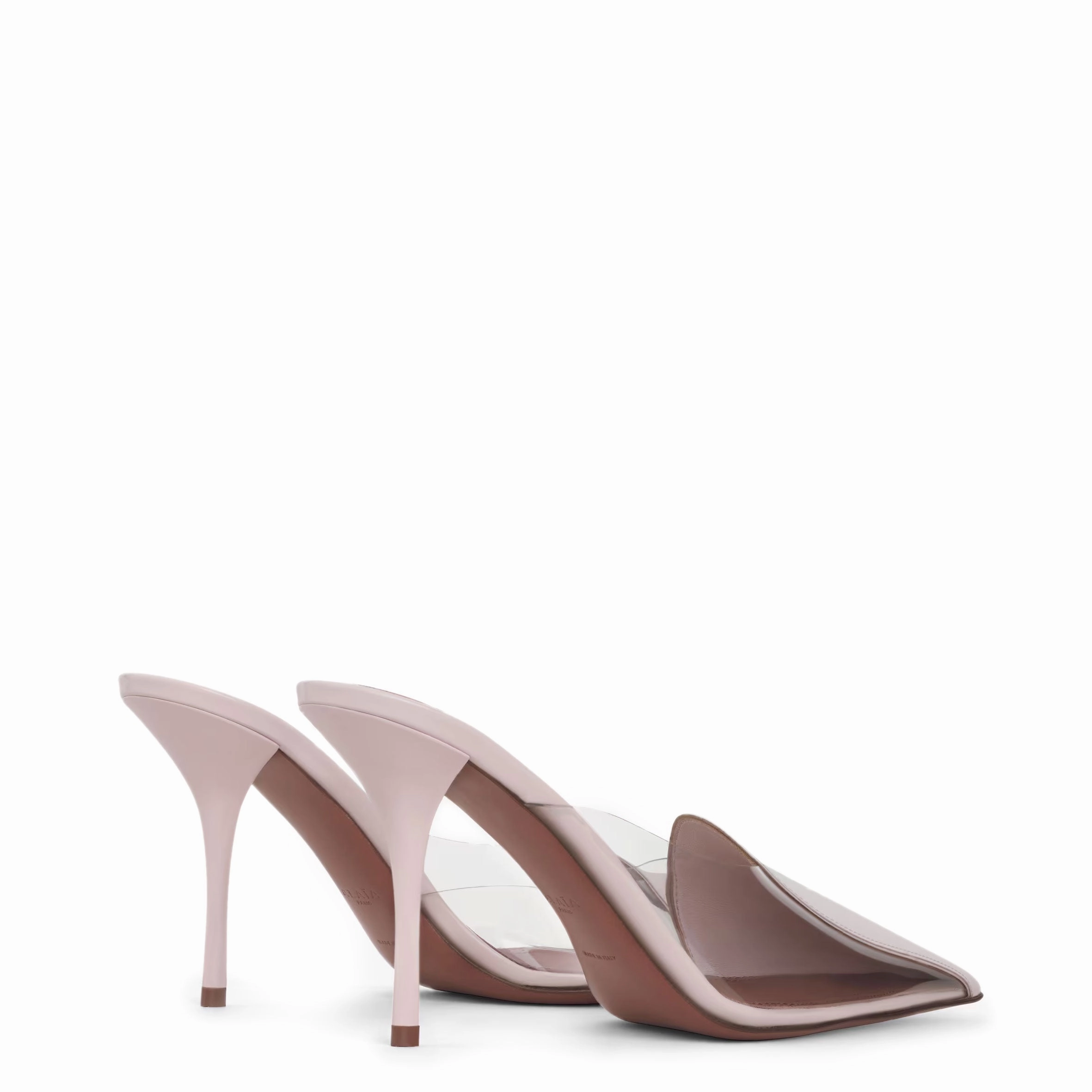 Obstract Heart 90 Mules, Rose Dragee