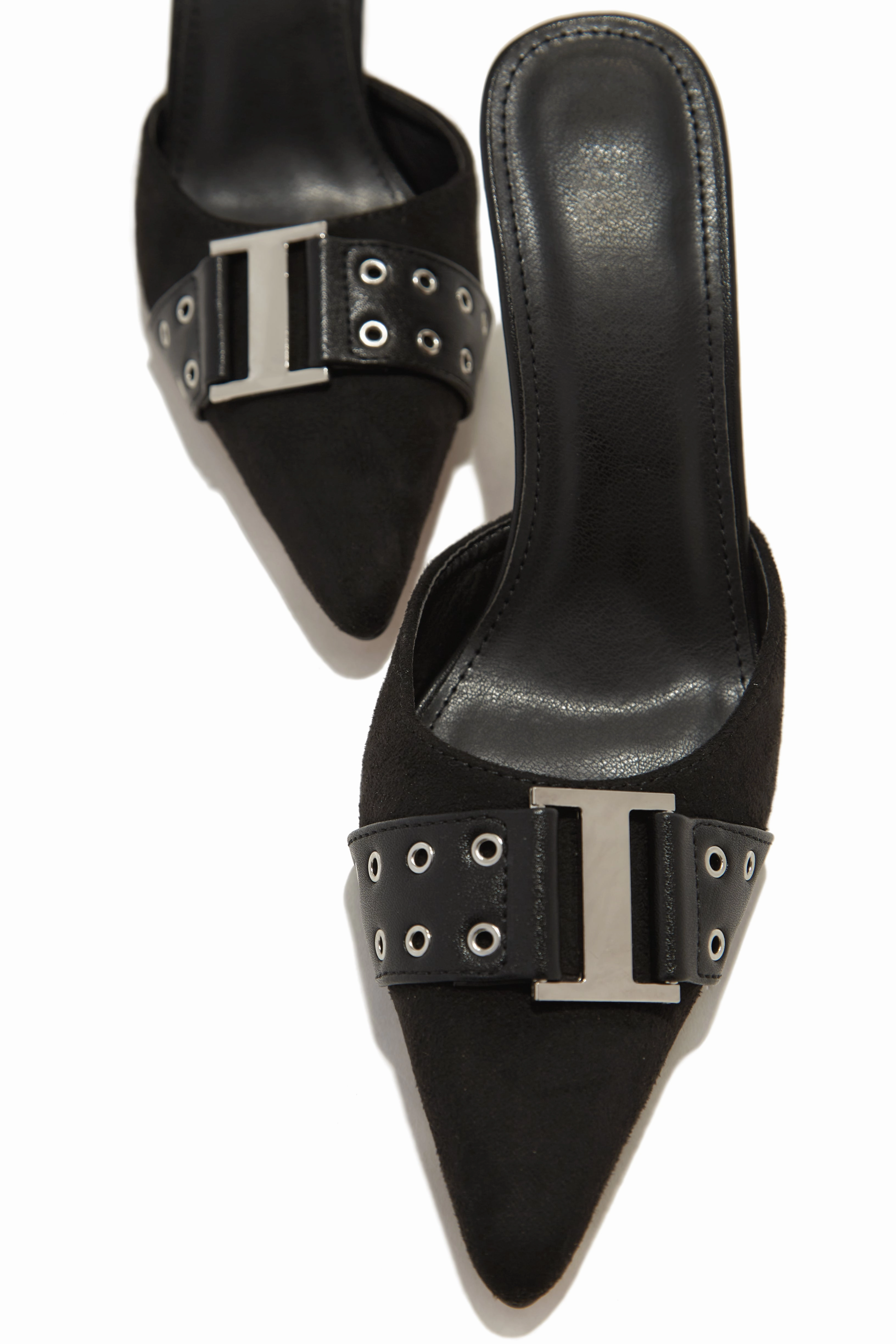 Paulette High Heel Pumps Mules - Black