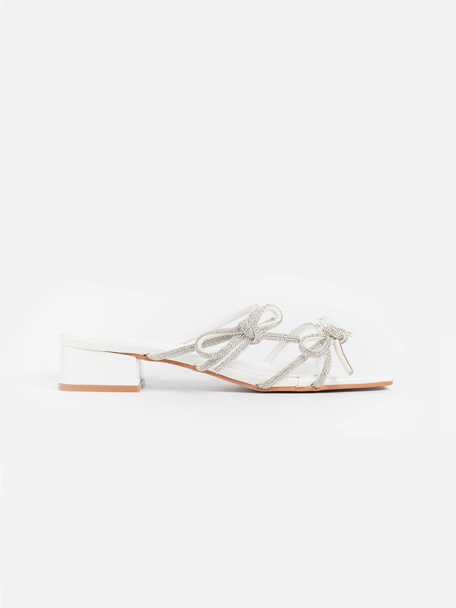 Phoenix Ribbon Glitter Sandals