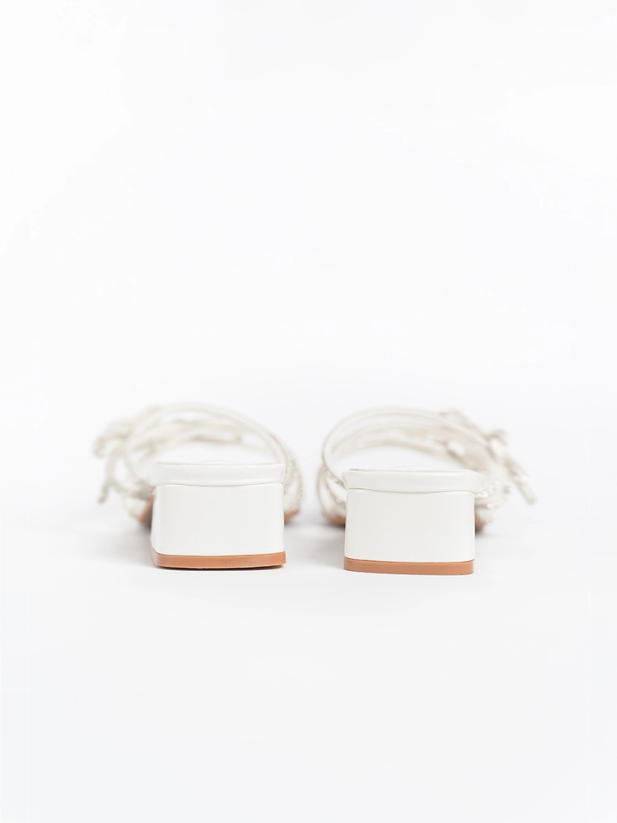 Phoenix Ribbon Glitter Sandals