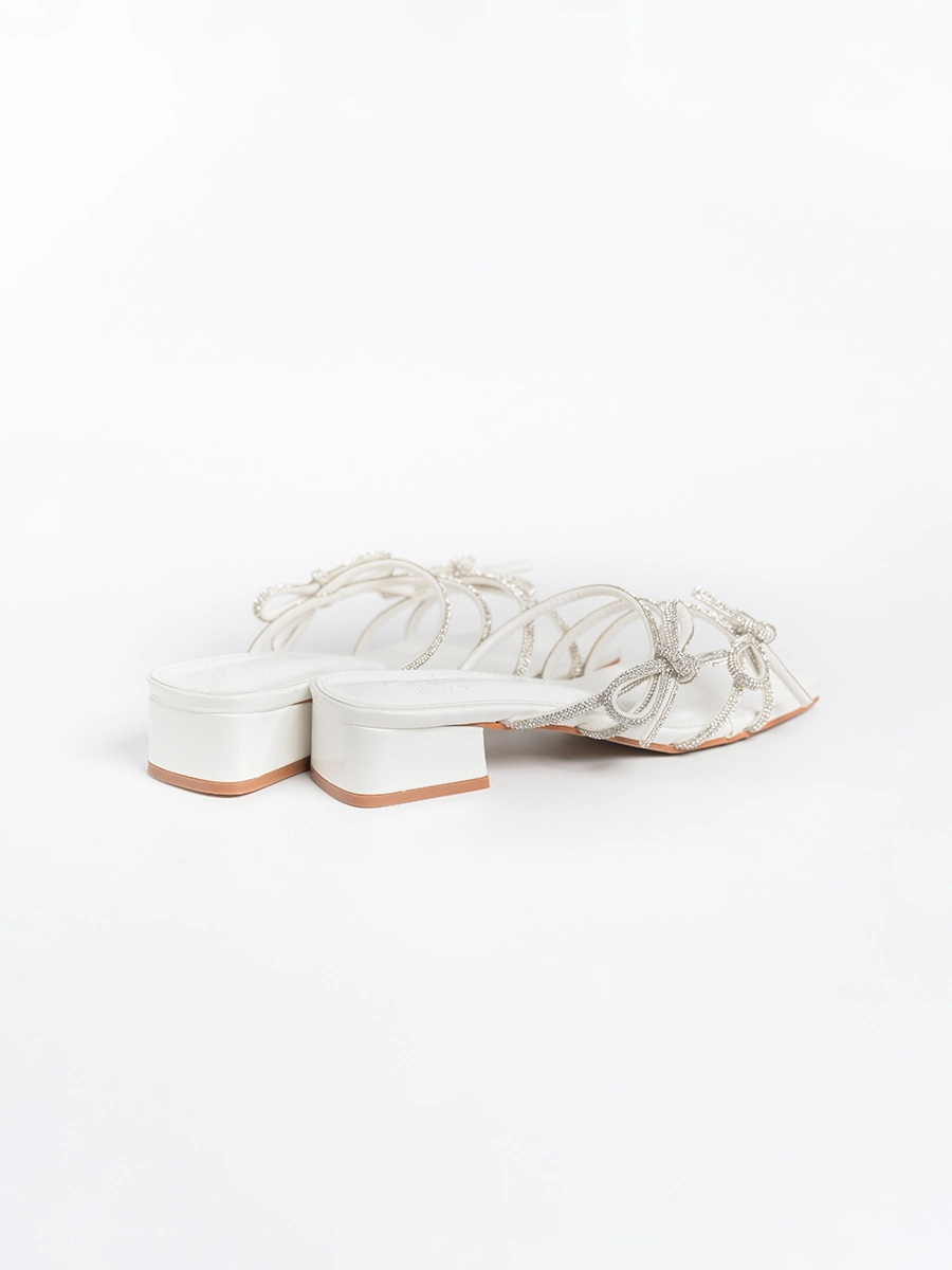 Phoenix Ribbon Glitter Sandals