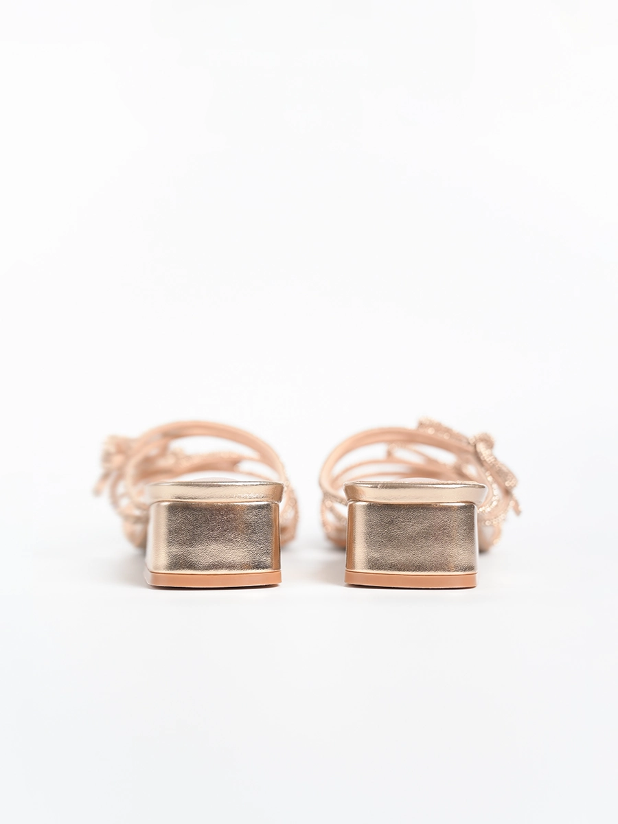 Phoenix Ribbon Glitter Sandals