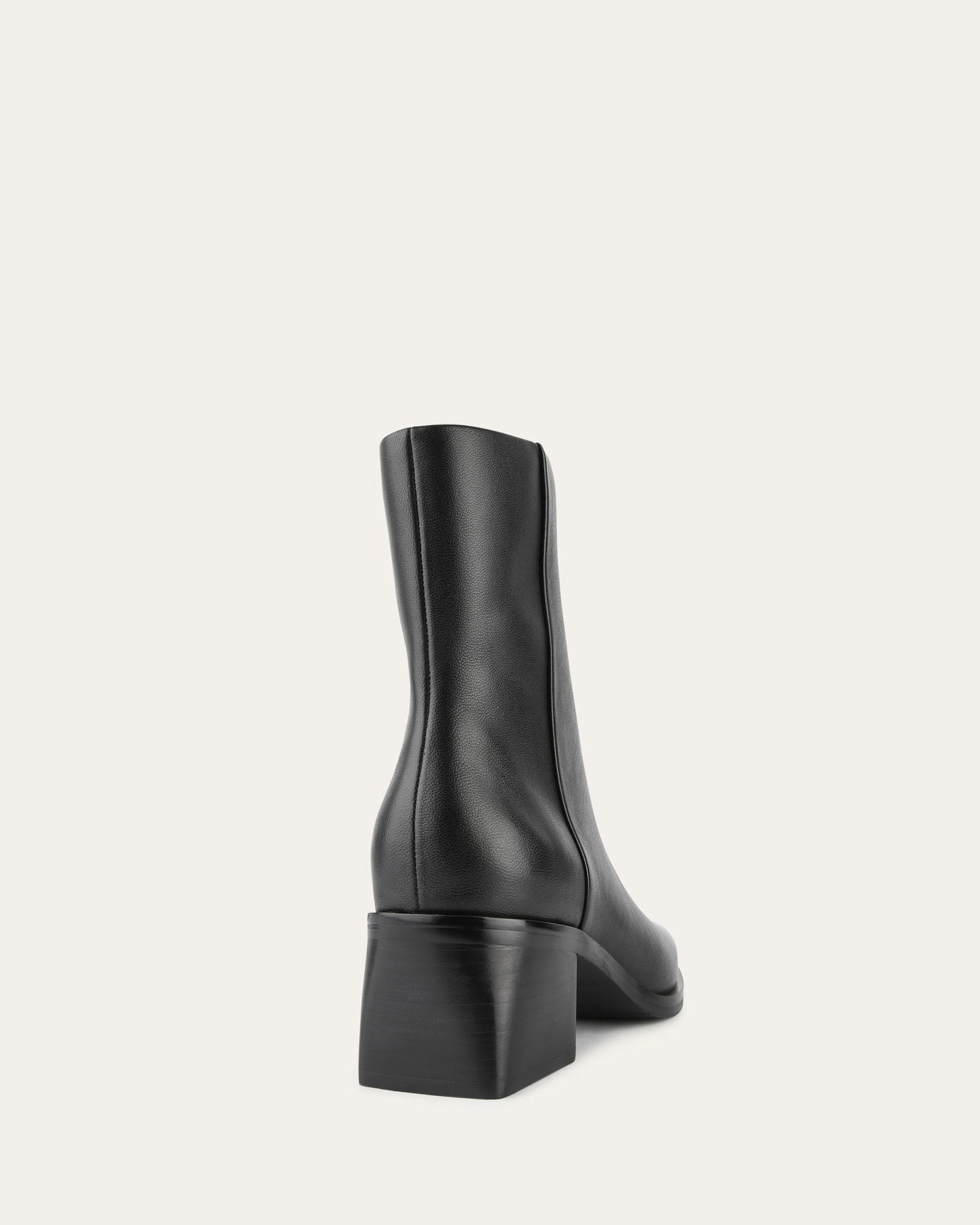 QUADE MID ANKLE BOOTS BLACK LEATHER