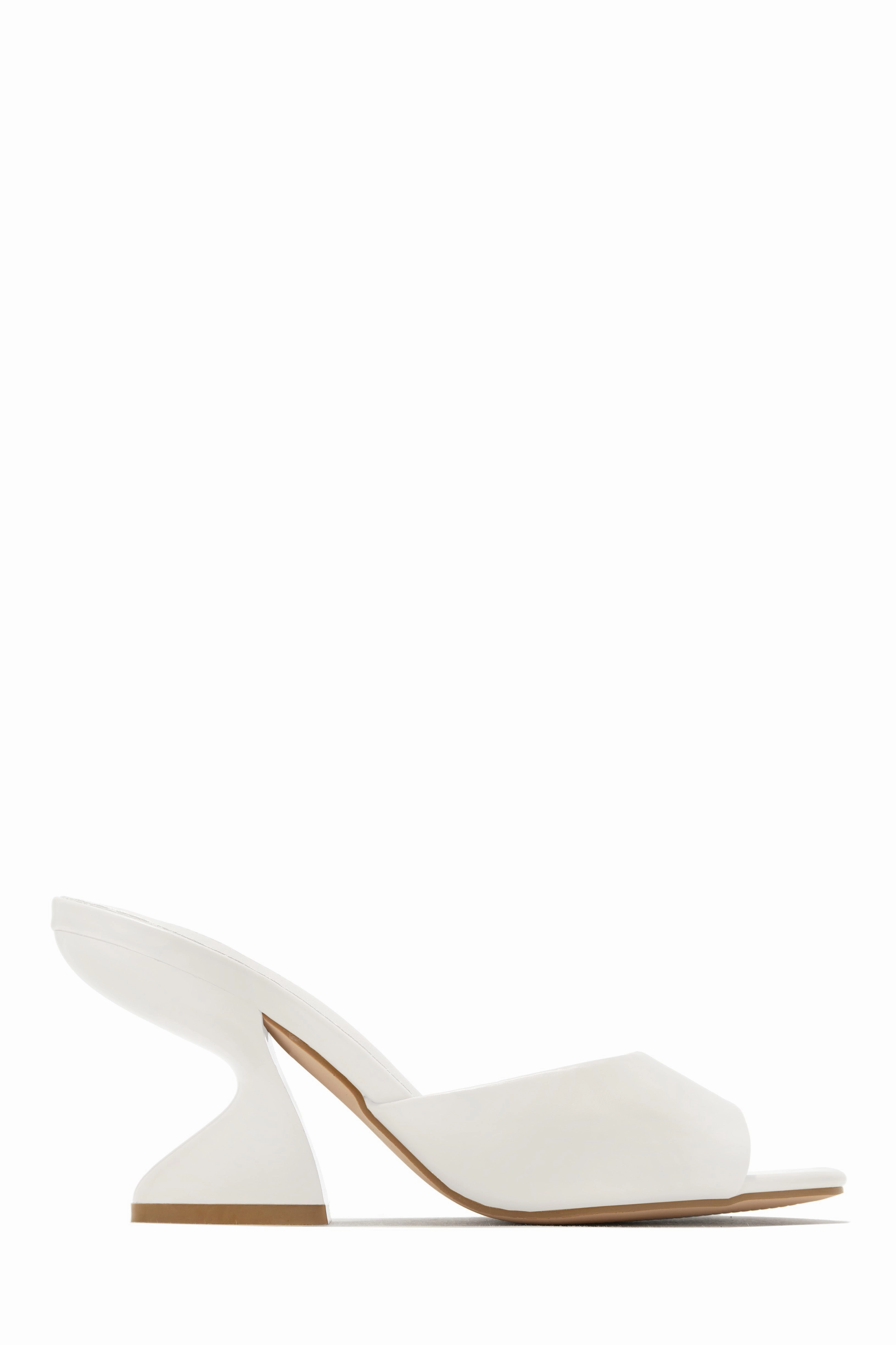 Racquel Mid Heel Mules - Silver