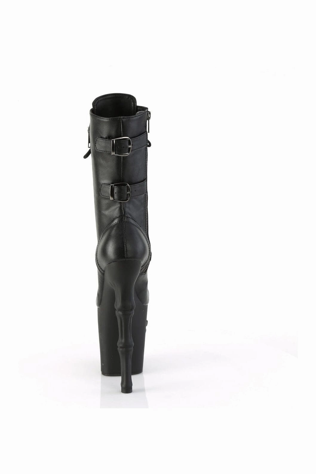 RAPTURE-1047 Black Faux Leather Knee Boot