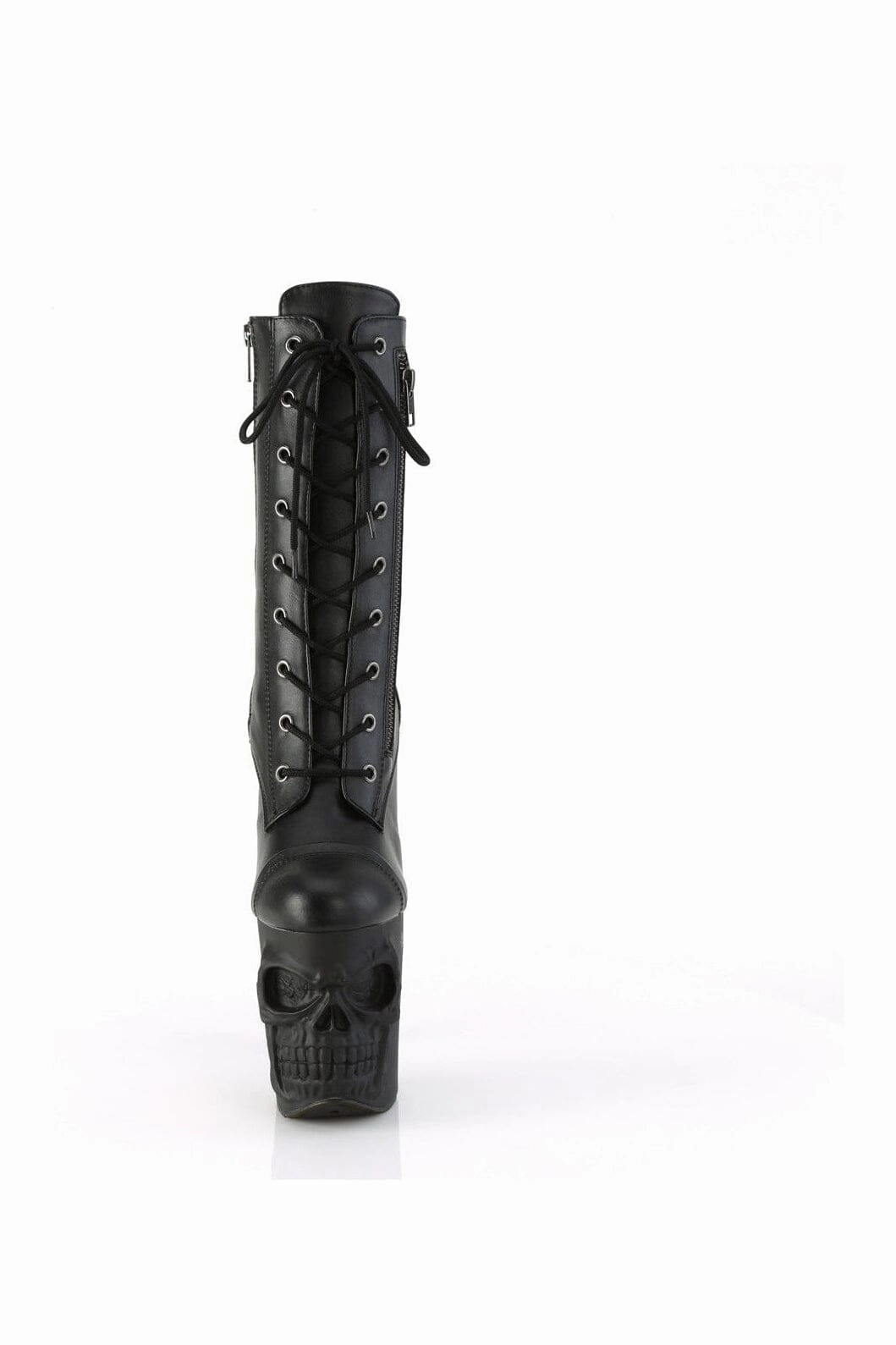 RAPTURE-1047 Black Faux Leather Knee Boot