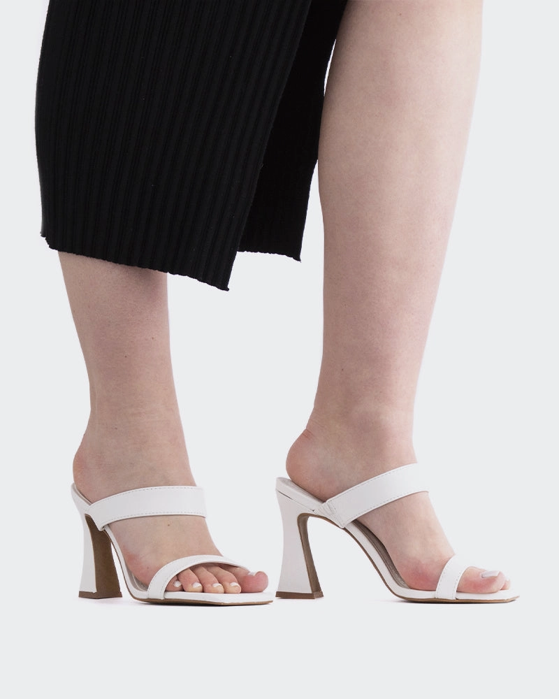 Ricarda White Leather