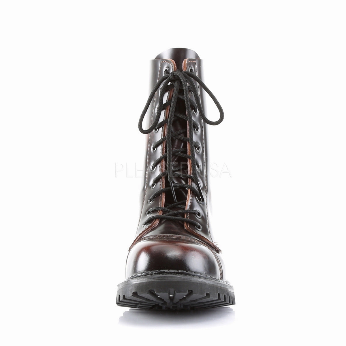 ROCKY-10  Burgundy Rub-Off Leather