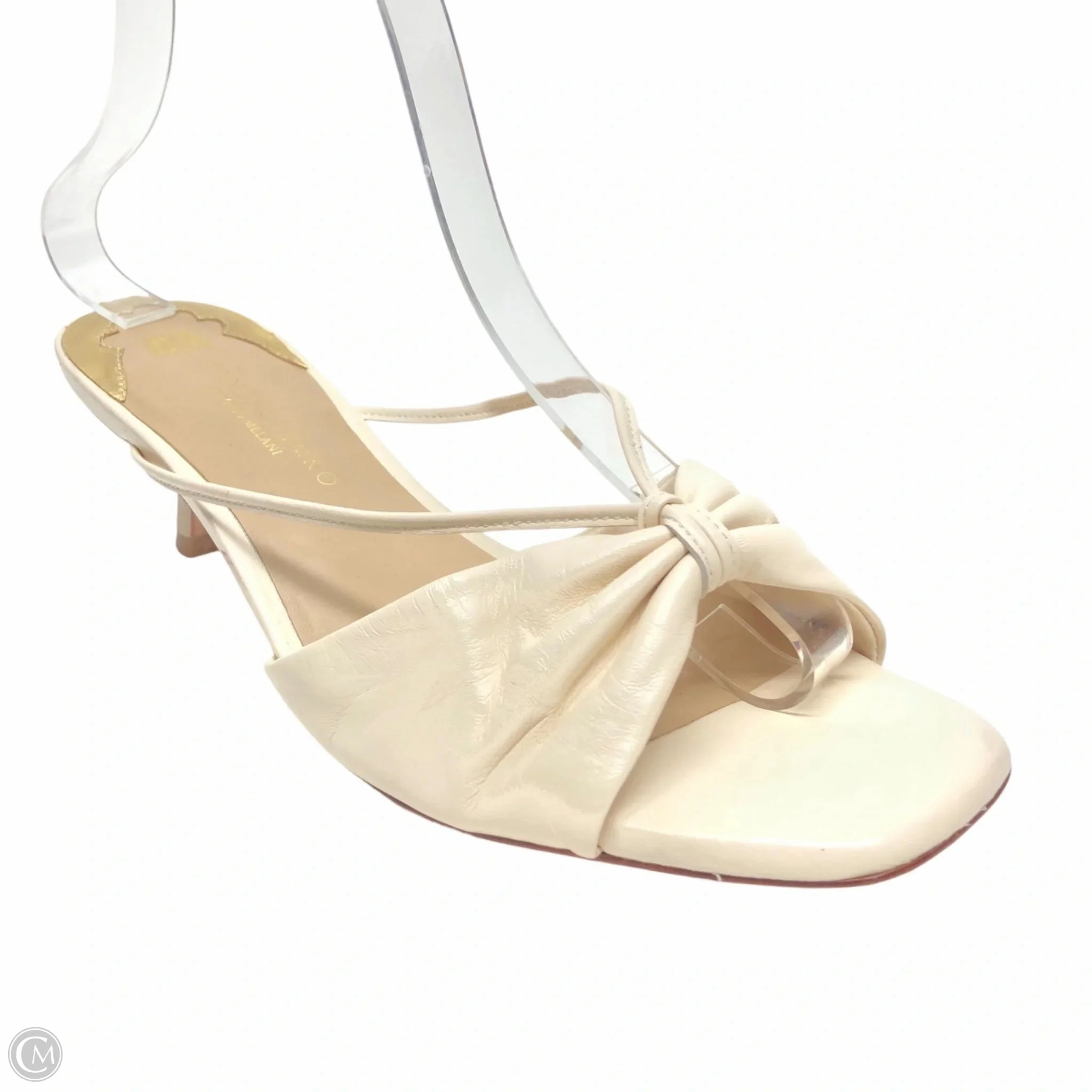 Sandals Heels Kitten By Antonio Melani In Cream, Size: 9