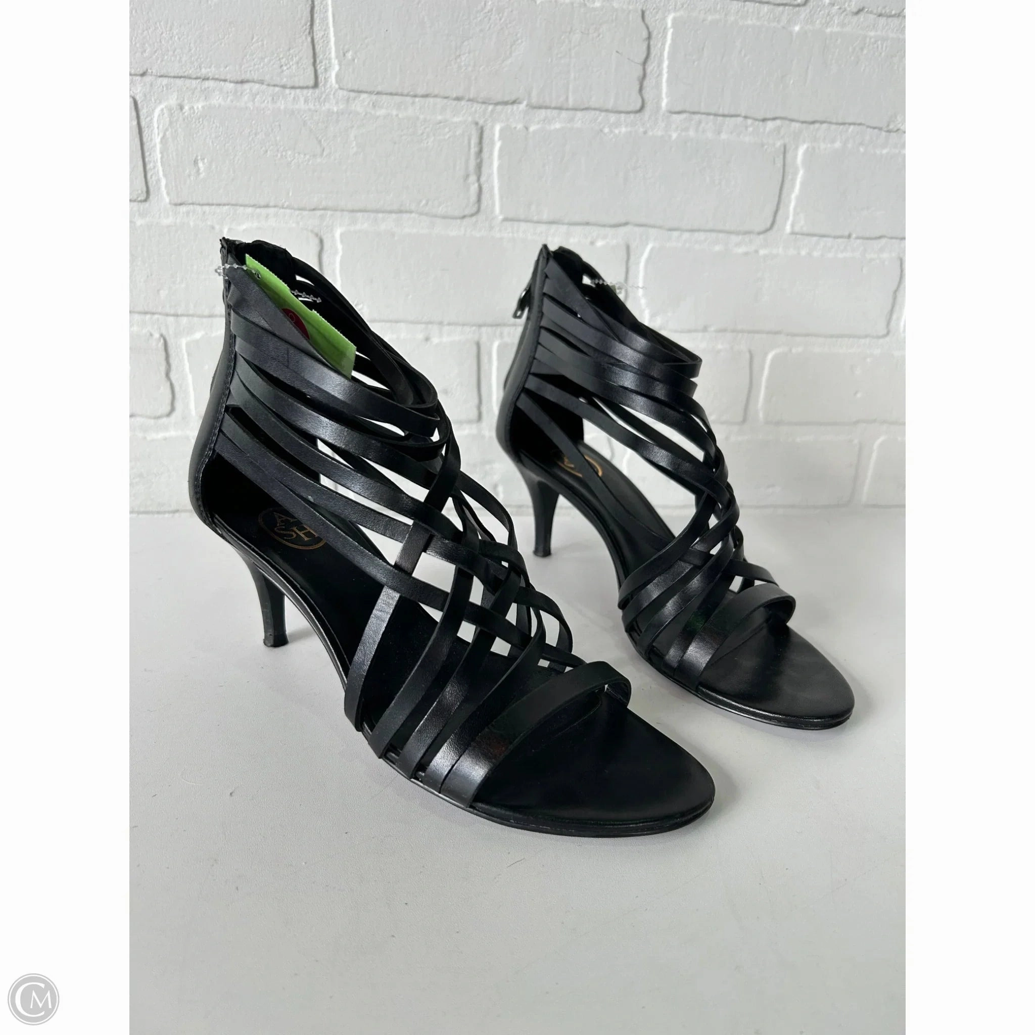 Sandals Heels Kitten By Ash In Black, Size: 7