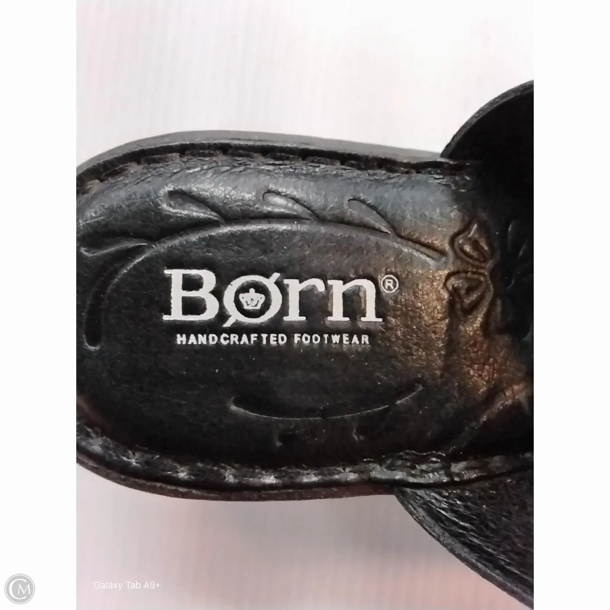 Sandals Heels Kitten By Born In Black, Size: 8