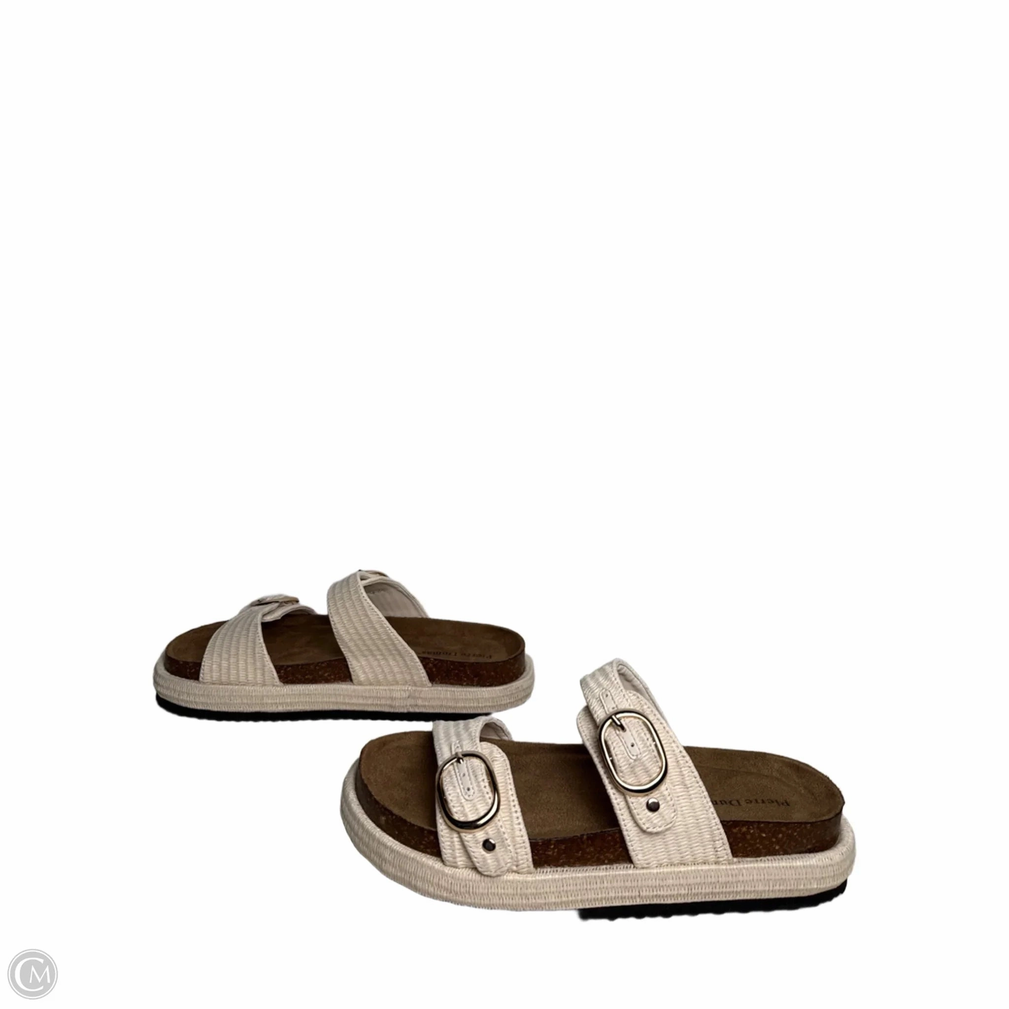 Sandals Heels Platform By Pierre Dumas In Beige, Size: 10