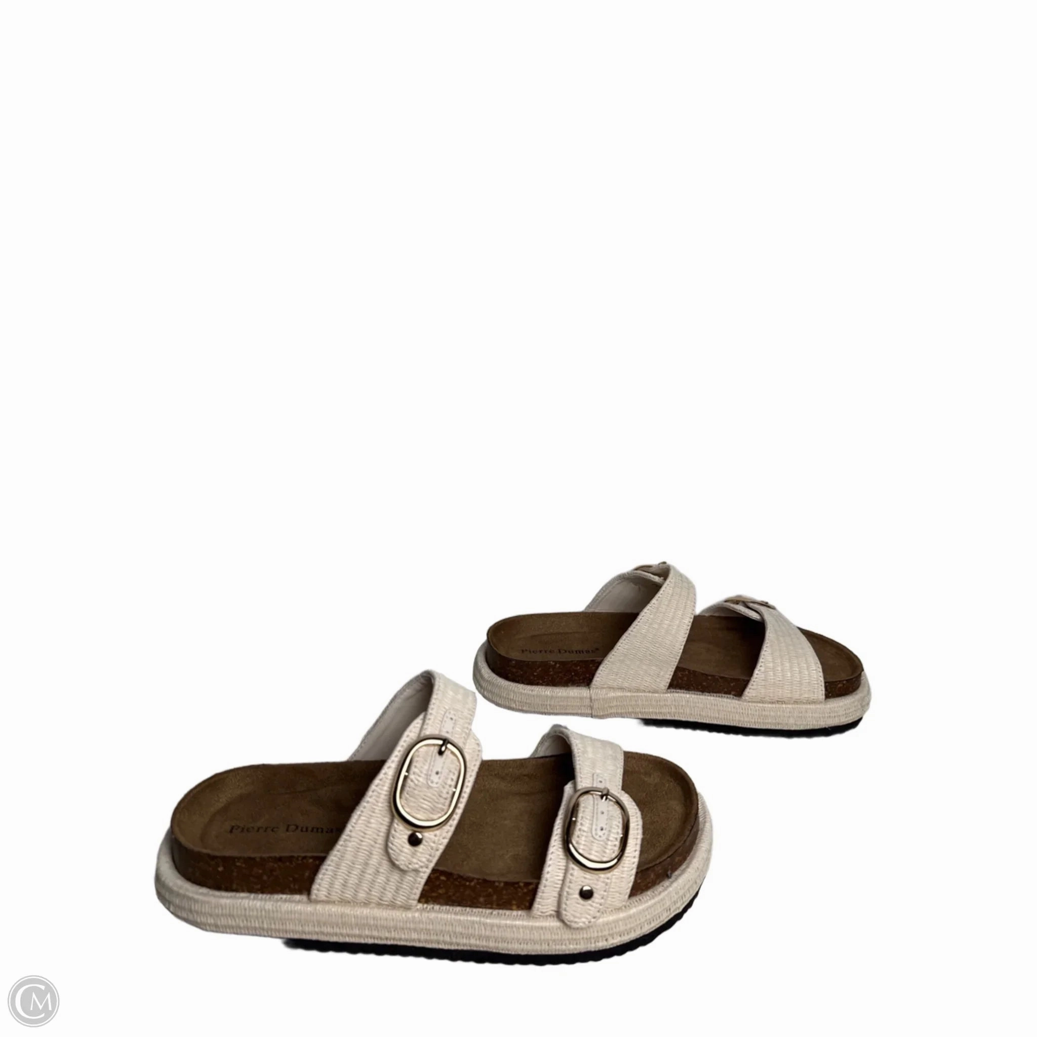 Sandals Heels Platform By Pierre Dumas In Beige, Size: 10