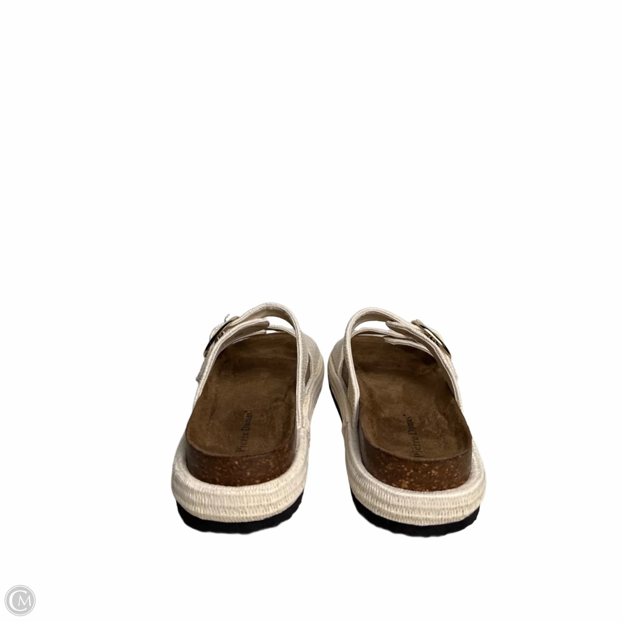 Sandals Heels Platform By Pierre Dumas In Beige, Size: 10