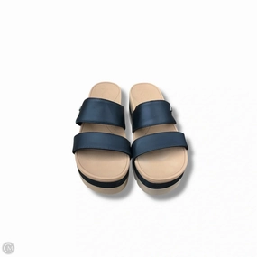 Sandals Heels Platform By Reef In Black & Tan, Size: 8