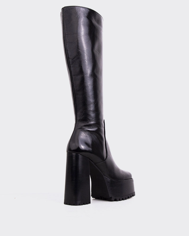 Saylor Black Leather