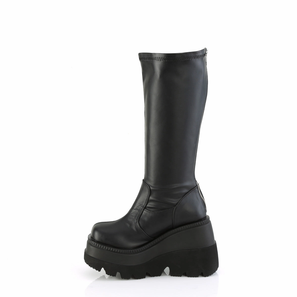 SHAKER-65WC  Black Stretch Vegan Leather