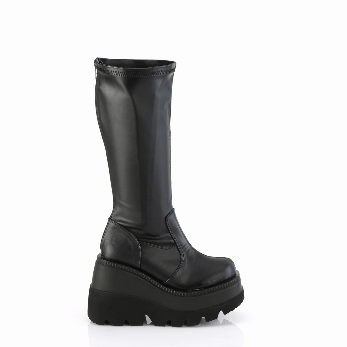 SHAKER-65WC  Black Stretch Vegan Leather