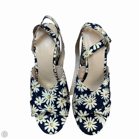 Shoes Heels Block By Clothes Mentor In Floral Print, Size: 10