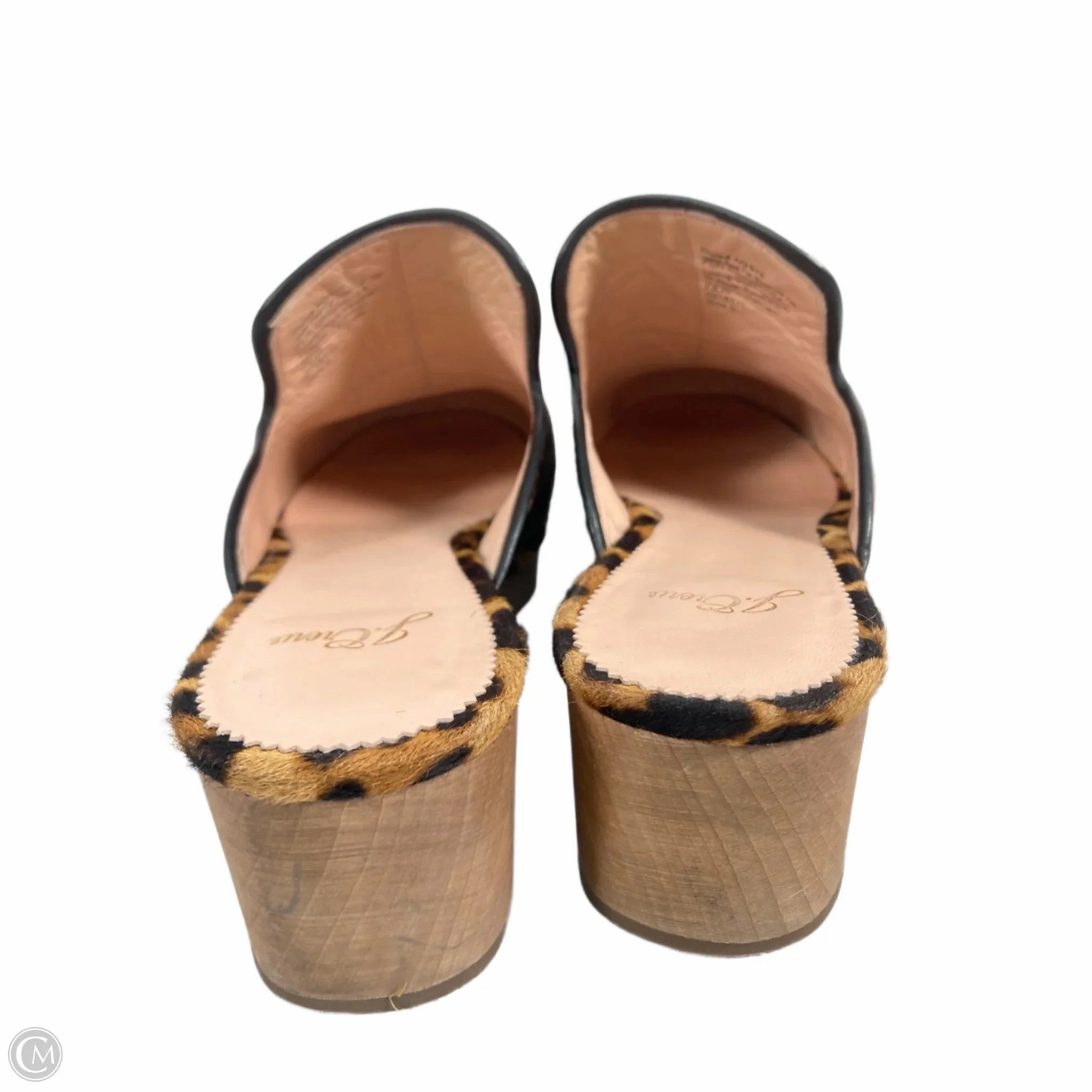 Shoes Heels Block By J. Crew In Animal Print, Size: 9