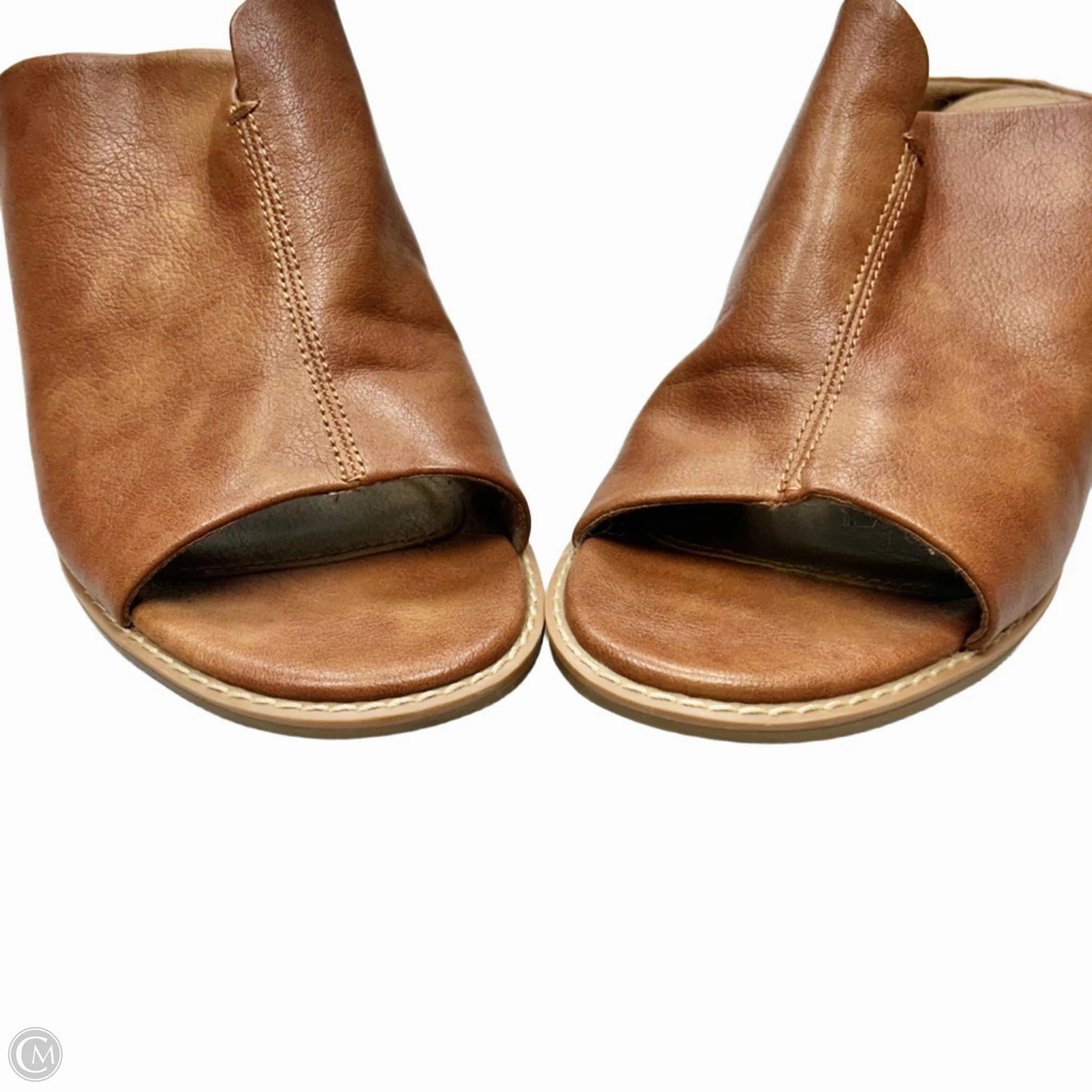 Shoes Heels Block By Sofft In Brown, Size: 10