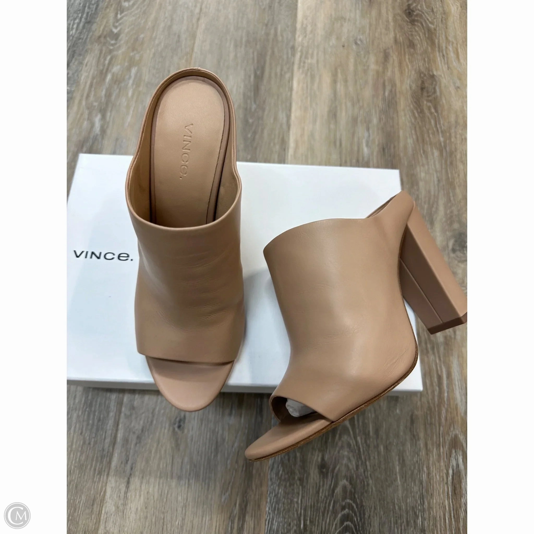 Shoes Heels Block By Vince Camuto In Tan, Size: 8