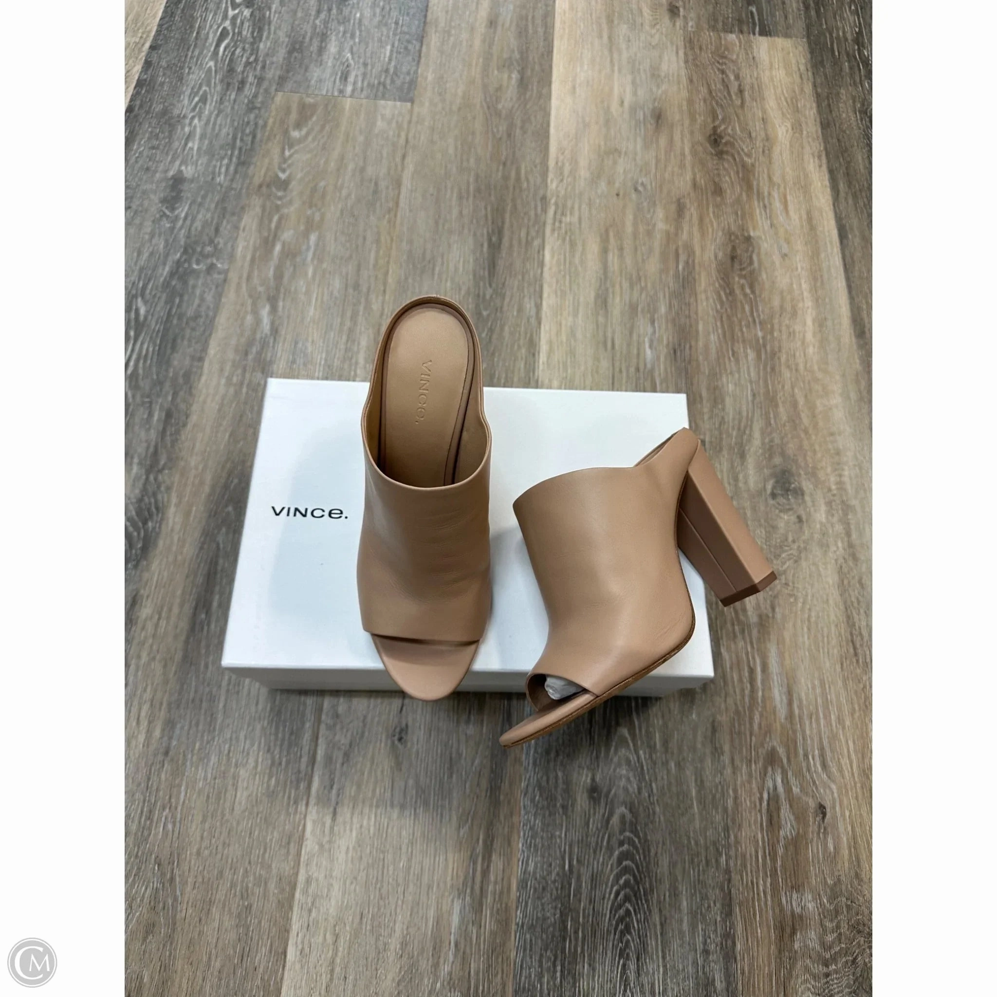 Shoes Heels Block By Vince Camuto In Tan, Size: 8