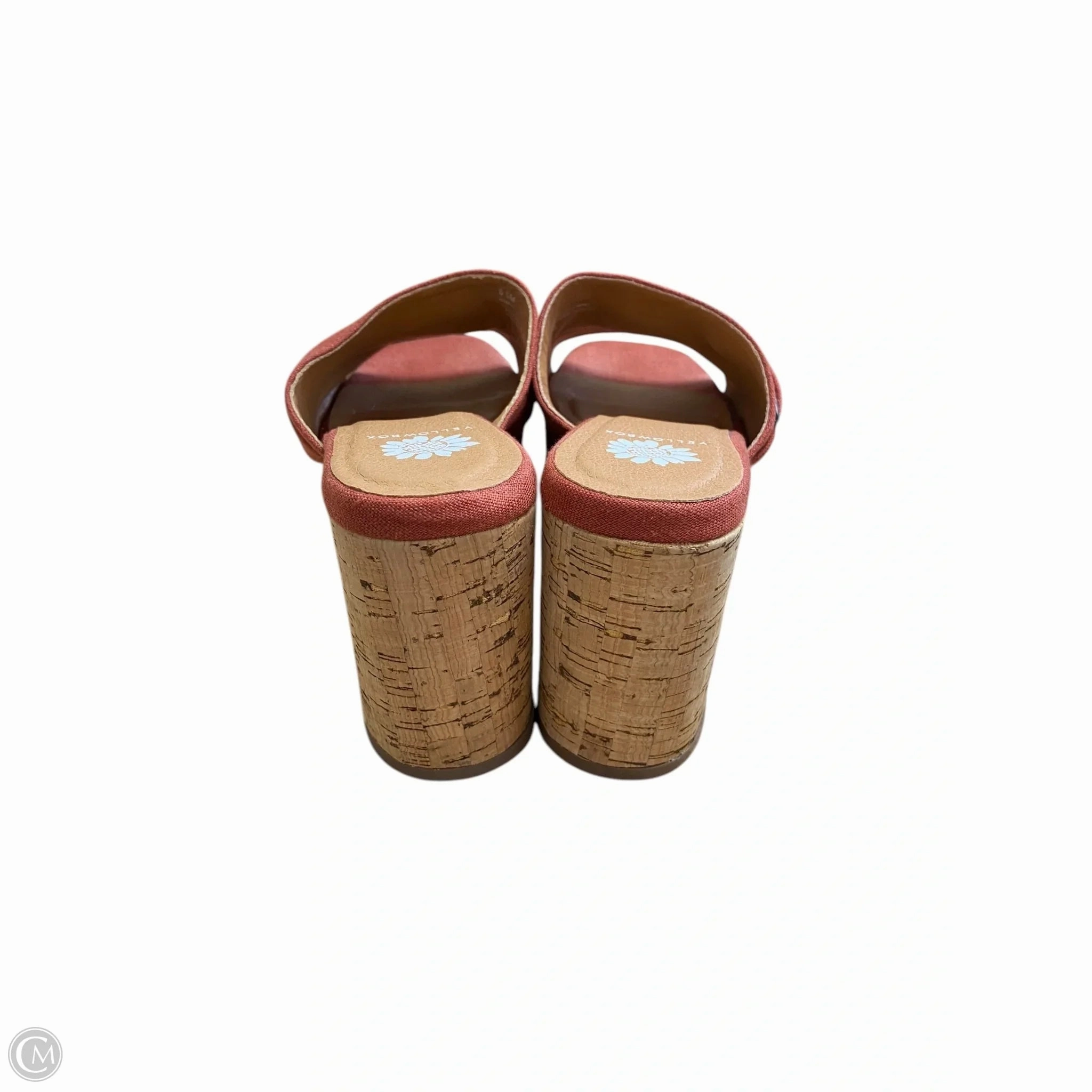 Shoes Heels Block By Yellow Box In Red, Size: 6.5