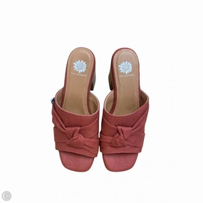 Shoes Heels Block By Yellow Box In Red, Size: 6.5