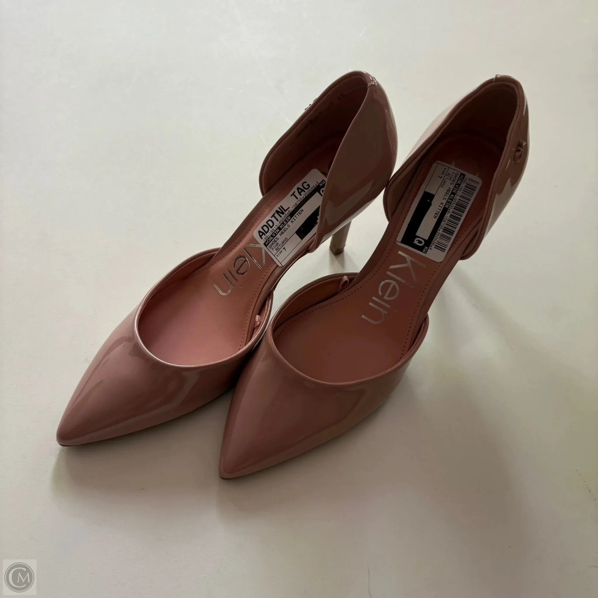 Shoes Heels Kitten By Calvin Klein In Pink, Size: 7