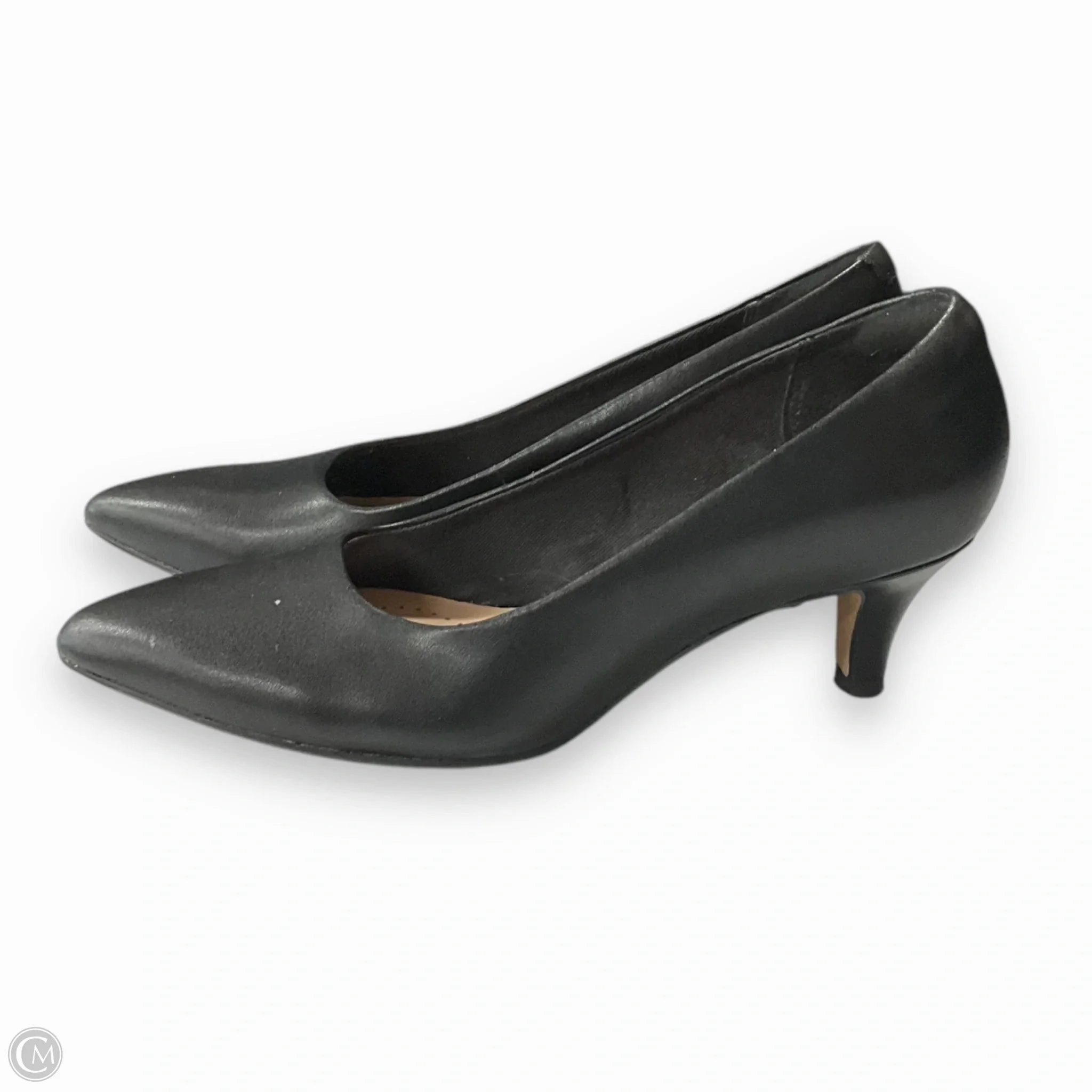 Shoes Heels Kitten By Clarks In Black, Size: 5.5