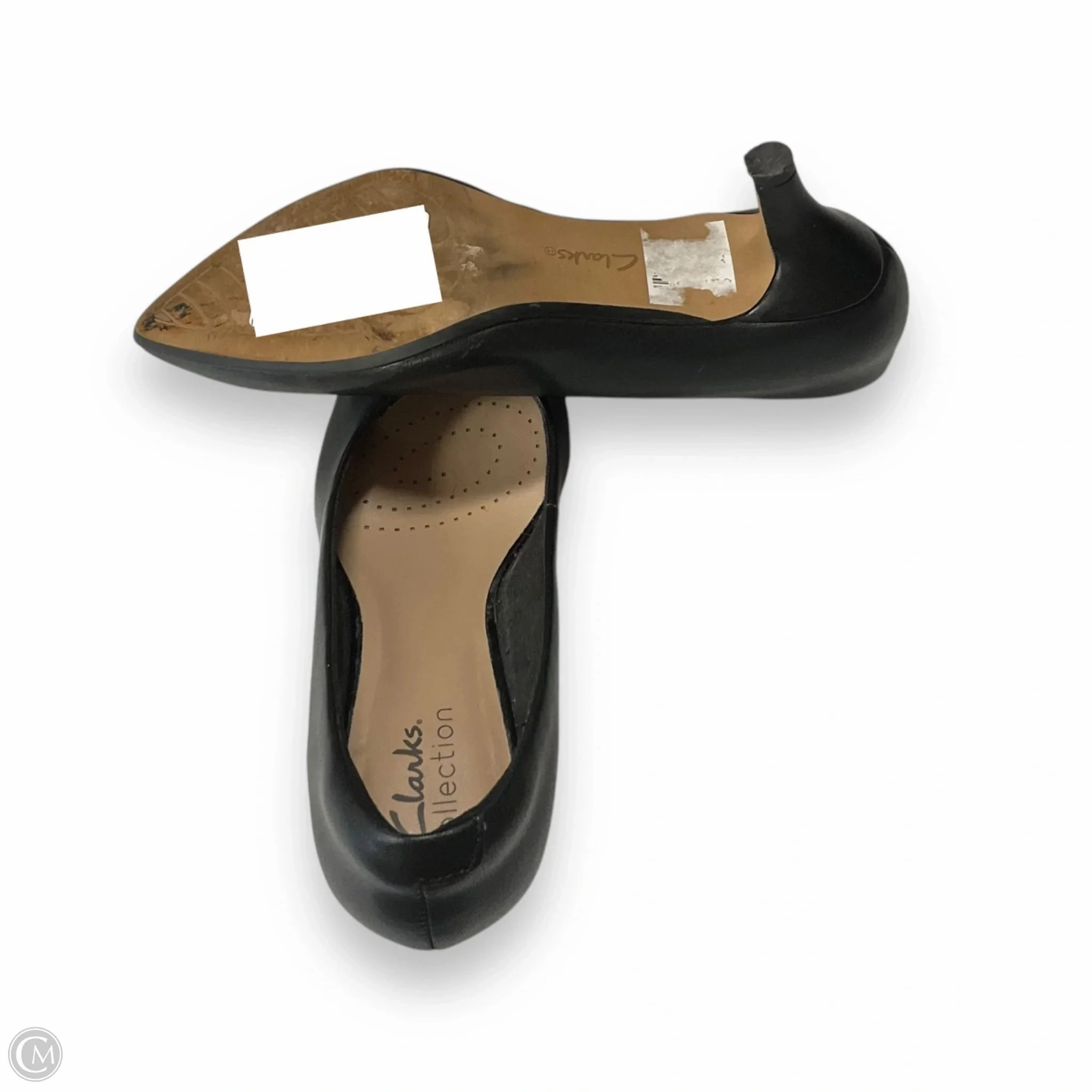 Shoes Heels Kitten By Clarks In Black, Size: 5.5