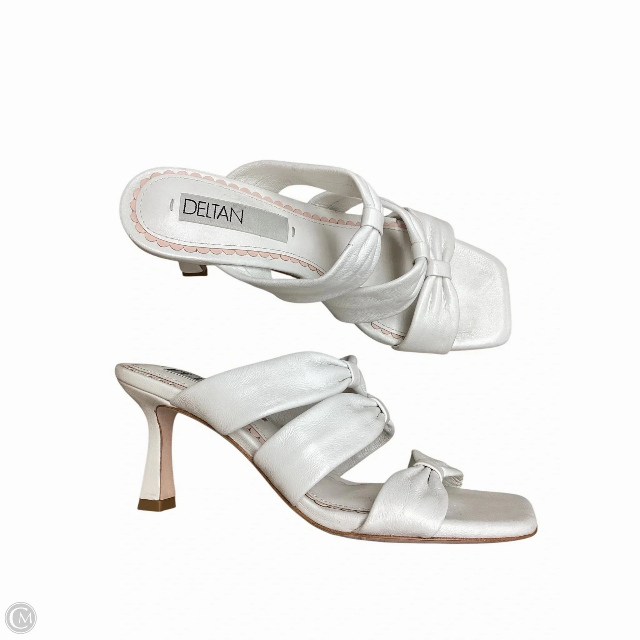 Shoes Heels Kitten By Clothes Mentor In White, Size: 6.5