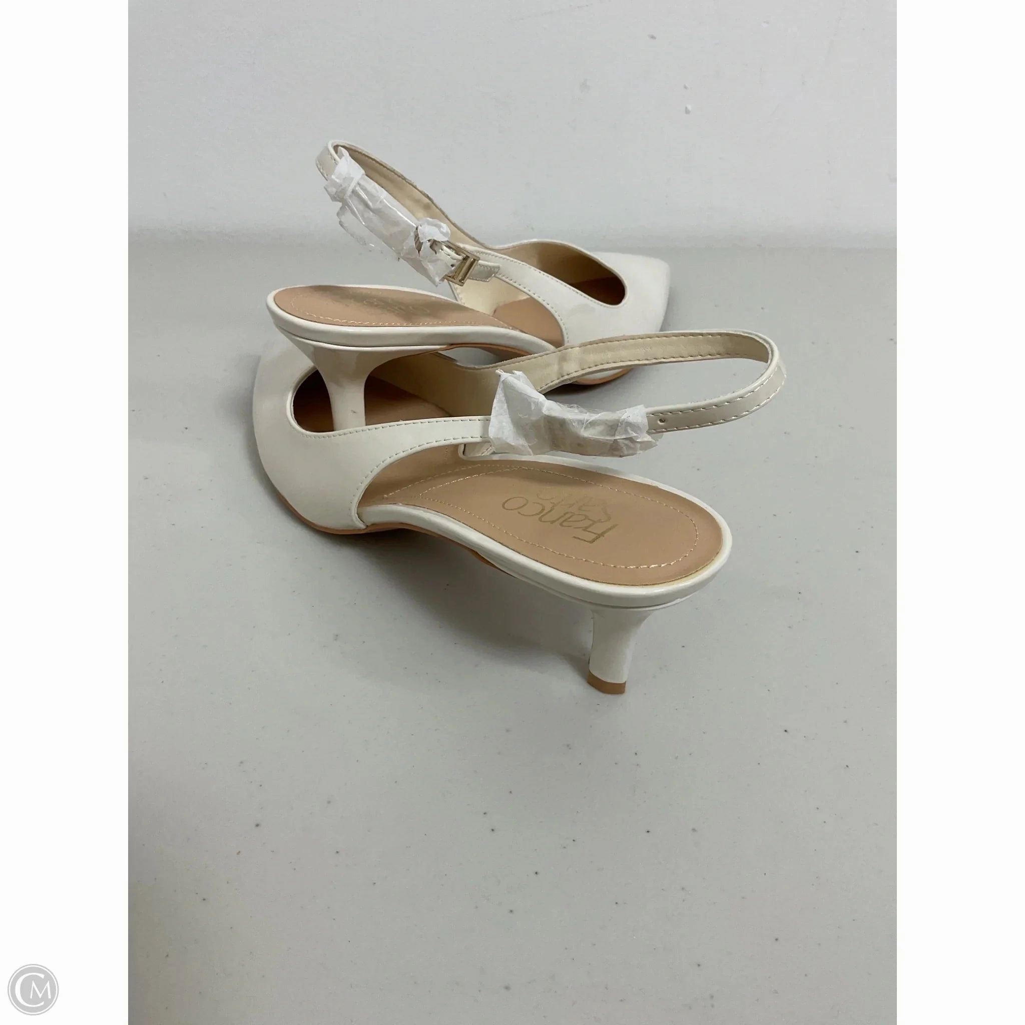 Shoes Heels Kitten By Franco Sarto In Cream, Size: 9
