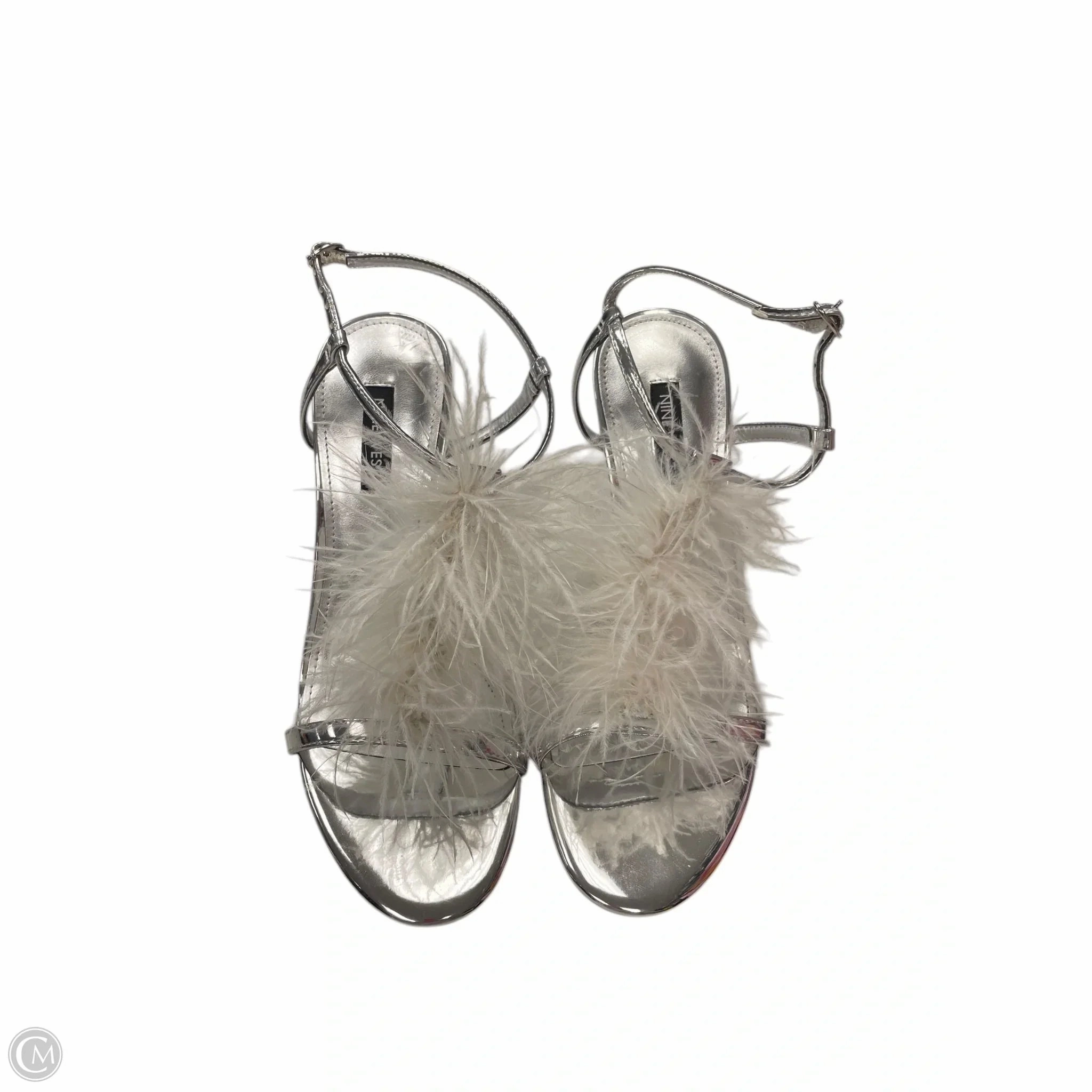 Shoes Heels Kitten By Nine West In Grey, Size: 8
