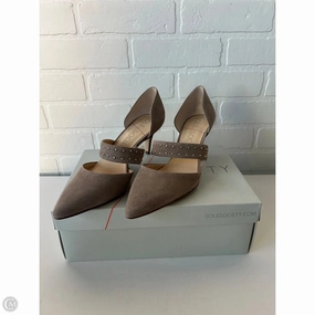 Shoes Heels Kitten By Sole Society In Taupe, Size: 8
