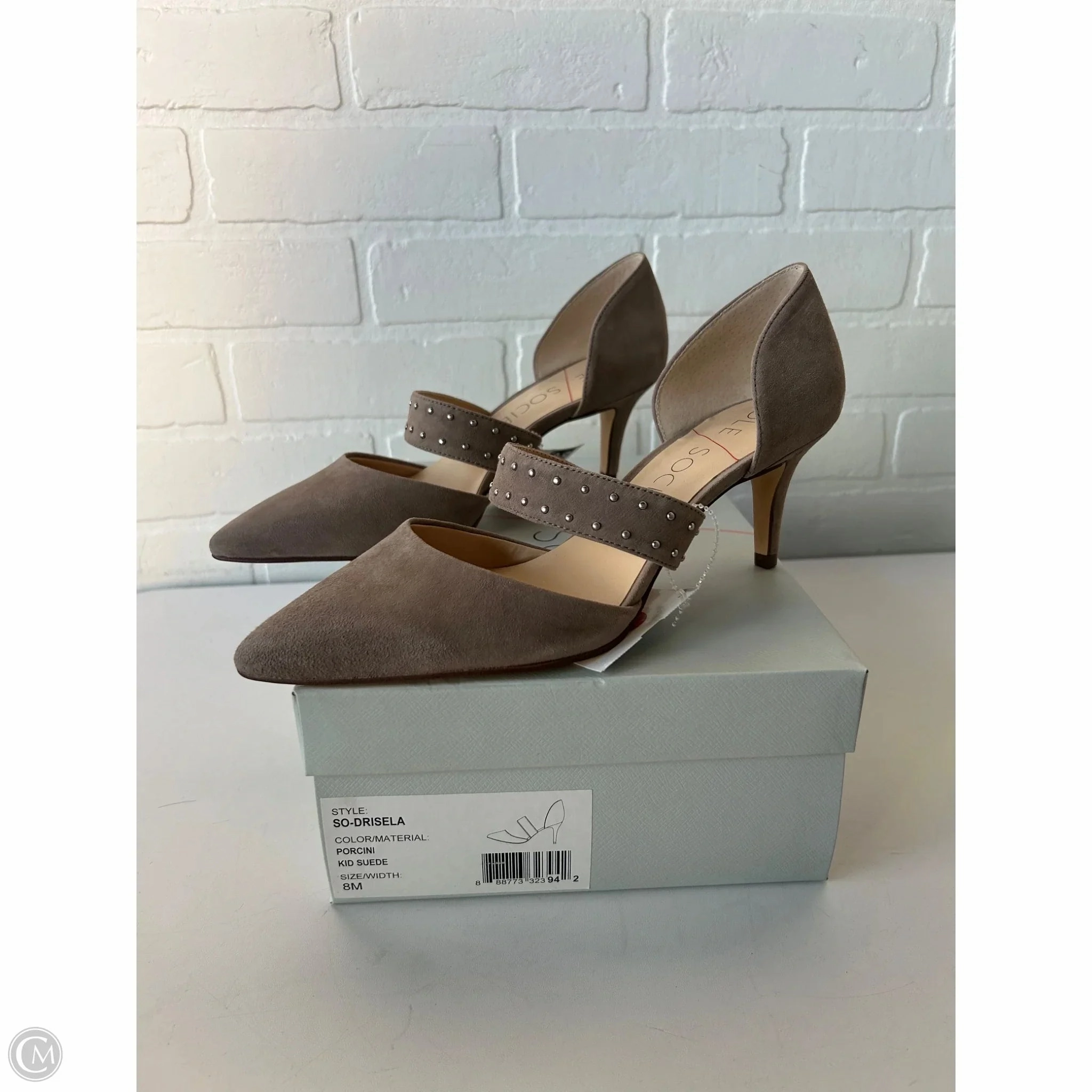 Shoes Heels Kitten By Sole Society In Taupe, Size: 8